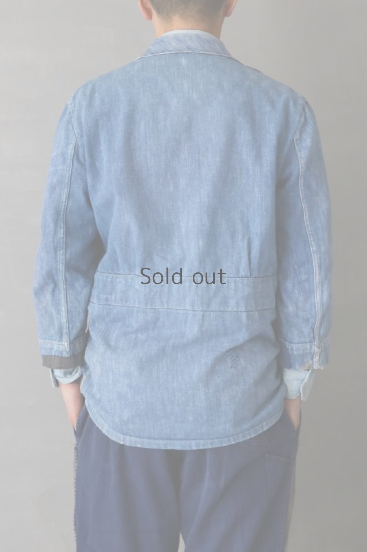 画像15: 【MITSUGU SASAKI】ビンテージリメイク　パッチワーク　イタリアンデニムワークジャケット (15)