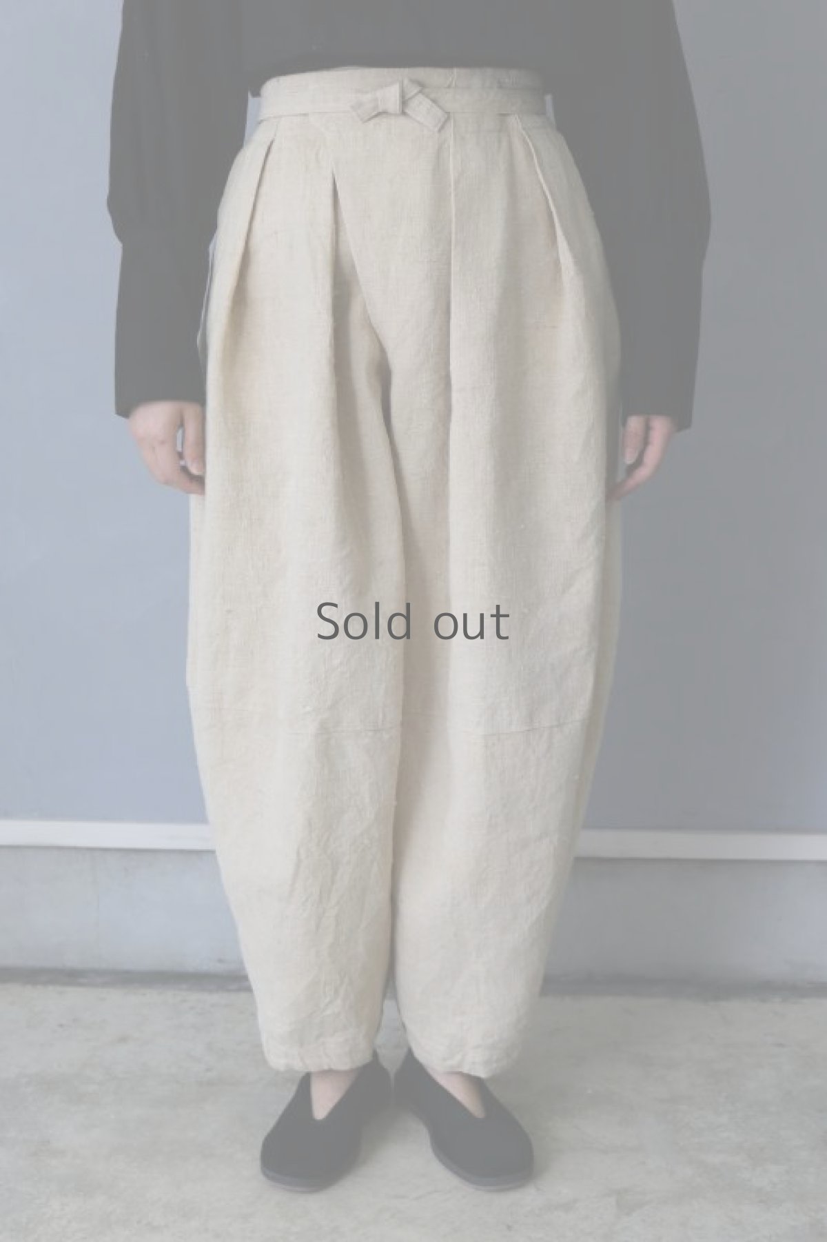 画像6: 【ササキチホ】アンティークリネン　ソクソクゴト（濃い生成り） (6)