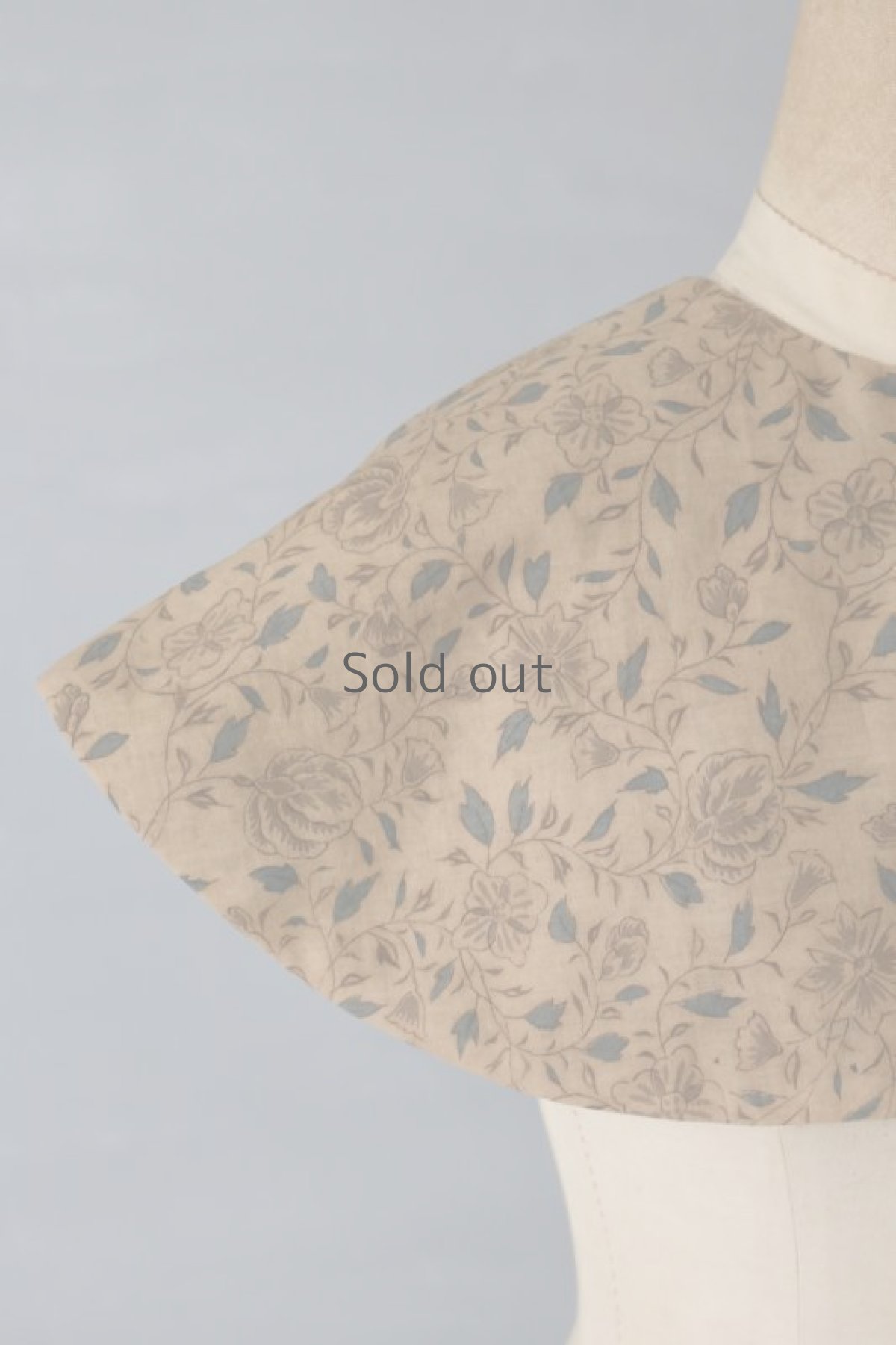 画像6: 【ササキチホ】更紗　ショートケープ（茶/花） (6)