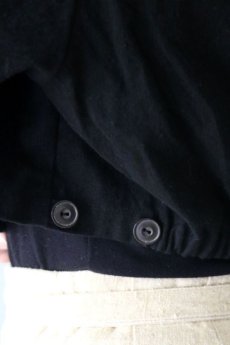 画像9: 【ササキチホ】ヴィンテージリネン×染　プルオーバー　S丈　ワークシャツ（黒） (9)