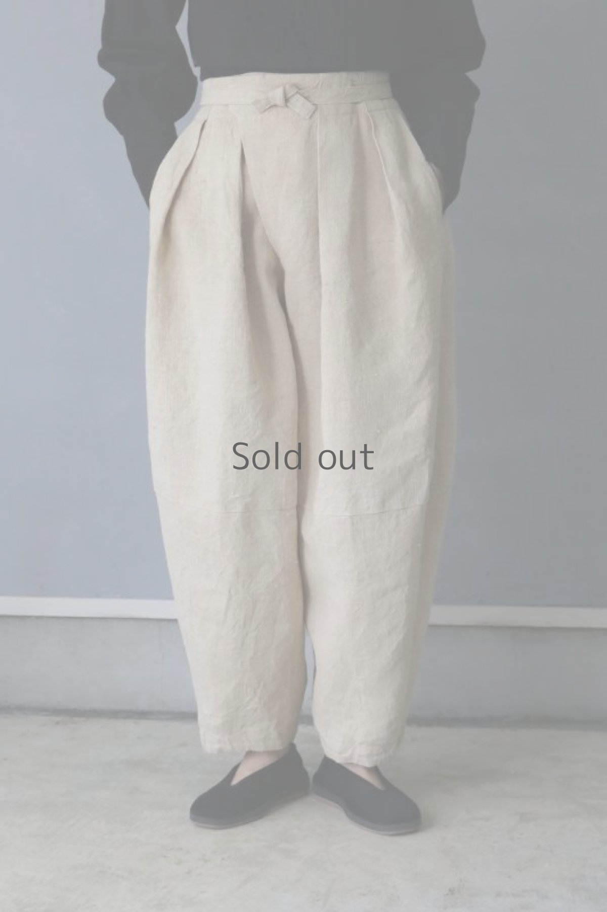 画像3: 【ササキチホ】アンティークリネン　ソクソクゴト（濃い生成り） (3)