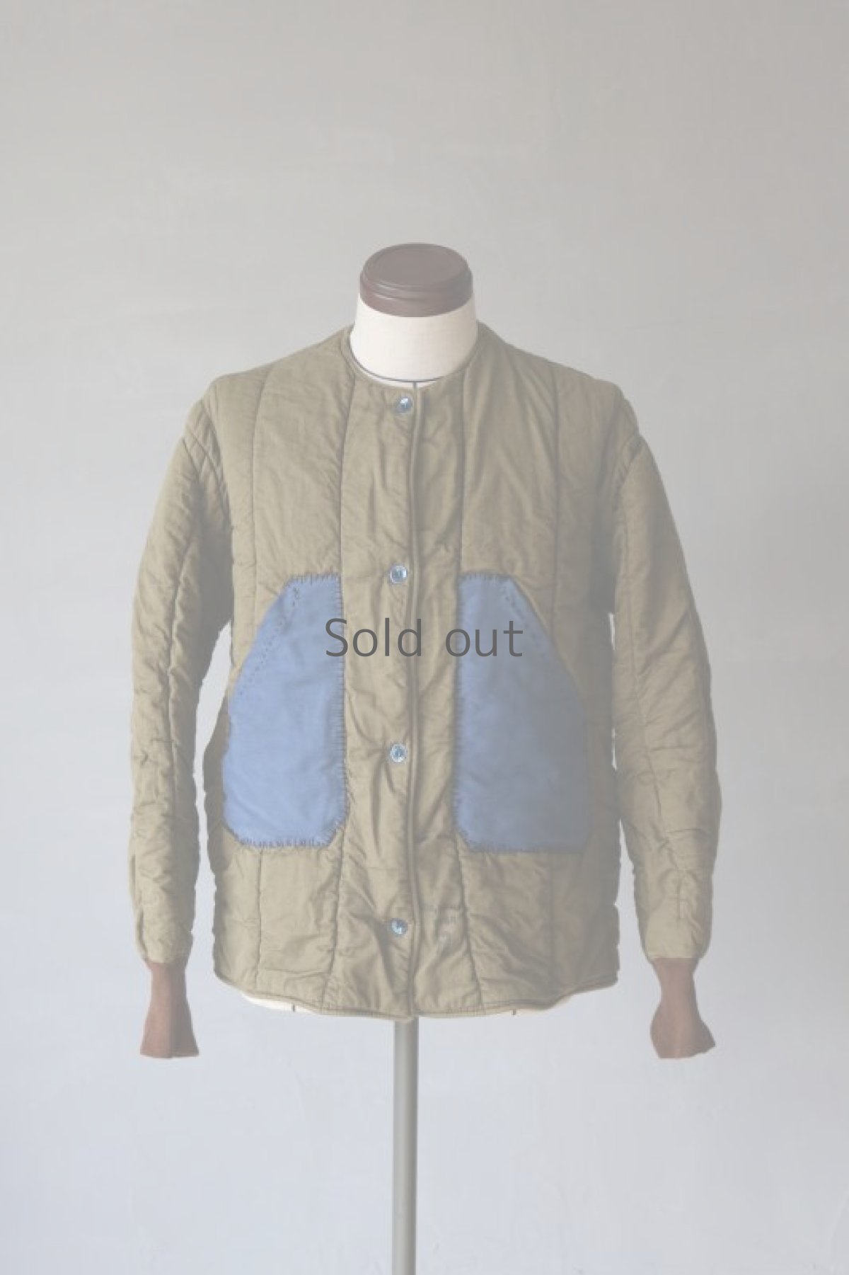 画像11: 【MITSUGU SASAKI】ビンテージリメイク　パッチポケット　チェコ軍中綿ジャケット(メタルボタン) (11)