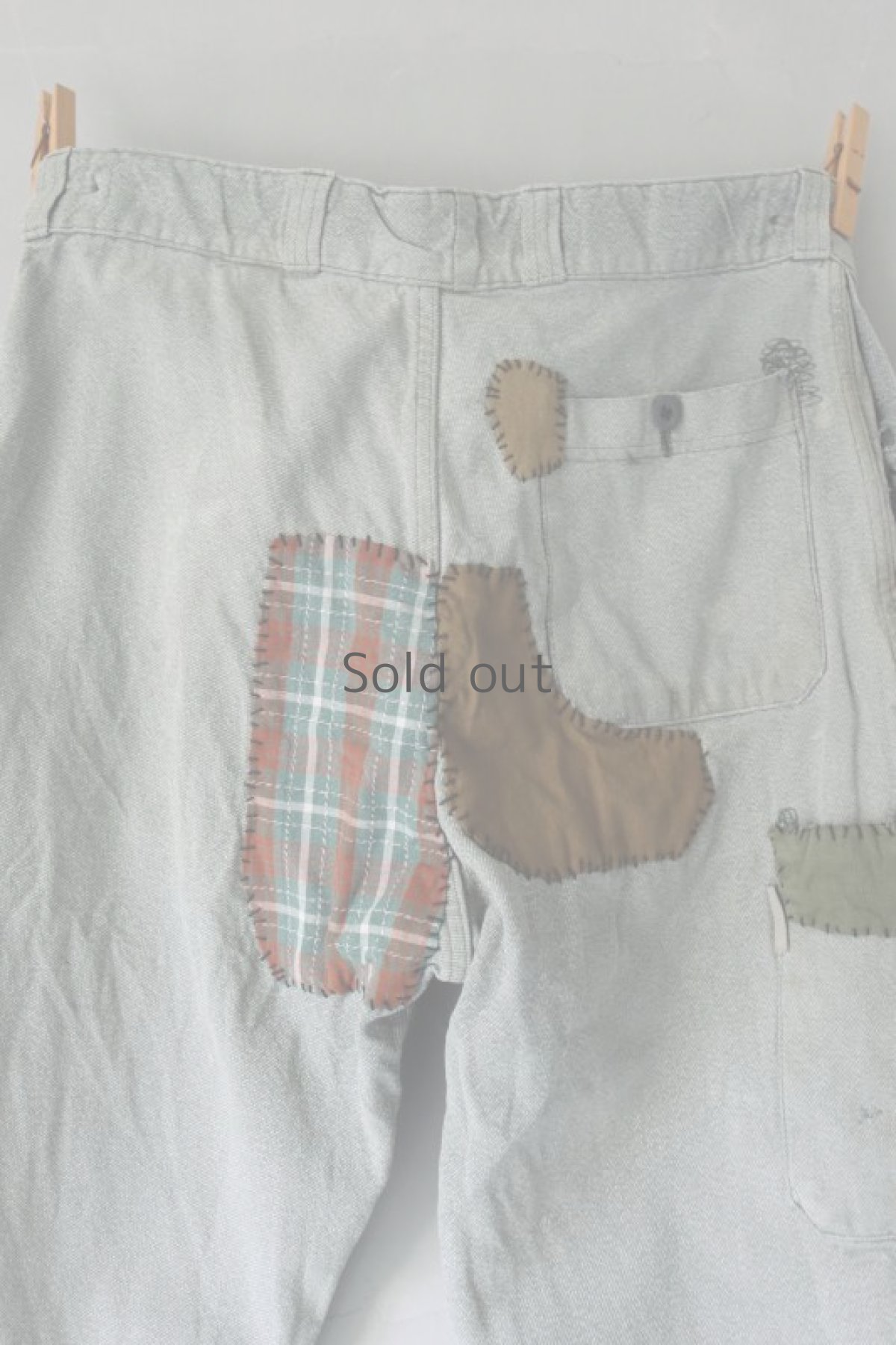 画像9: 【MITSUGU SASAKI】ビンテージ×リメイク　スイス軍のパッチワーク　ミリタリーパンツ (9)