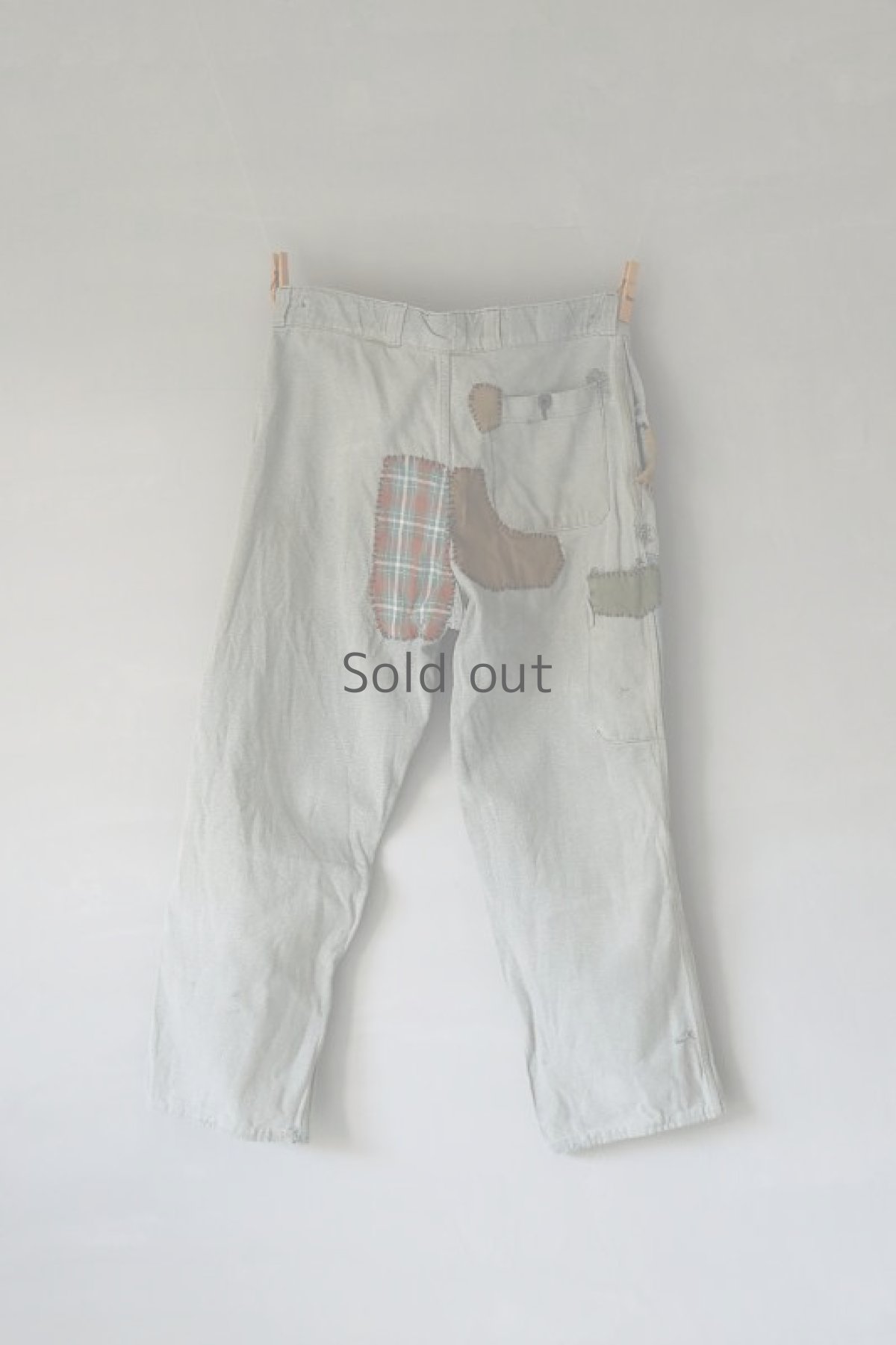 画像8: 【MITSUGU SASAKI】ビンテージ×リメイク　スイス軍のパッチワーク　ミリタリーパンツ (8)