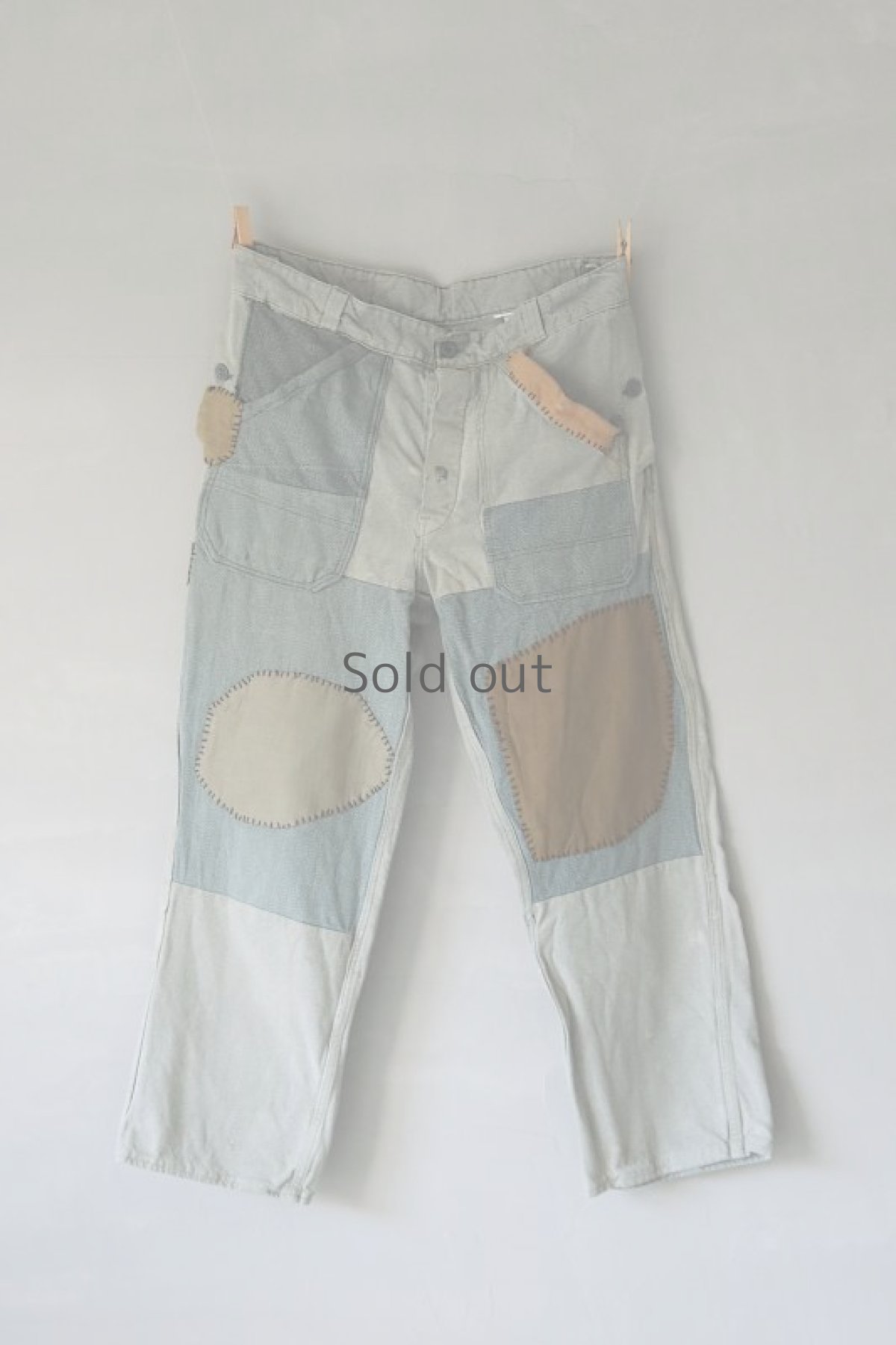 画像2: 【MITSUGU SASAKI】ビンテージ×リメイク　スイス軍のパッチワーク　ミリタリーパンツ (2)