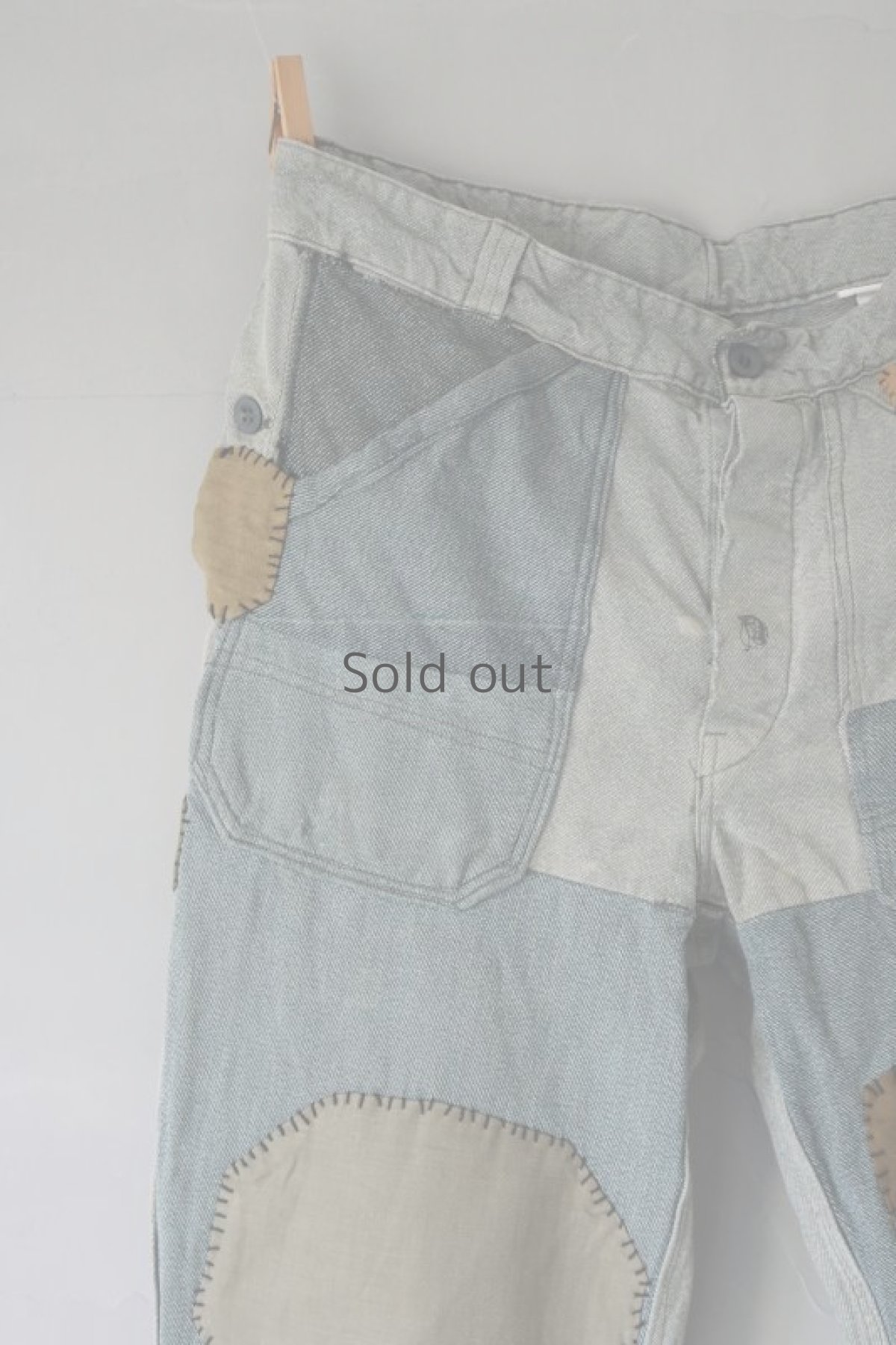 画像3: 【MITSUGU SASAKI】ビンテージ×リメイク　スイス軍のパッチワーク　ミリタリーパンツ (3)