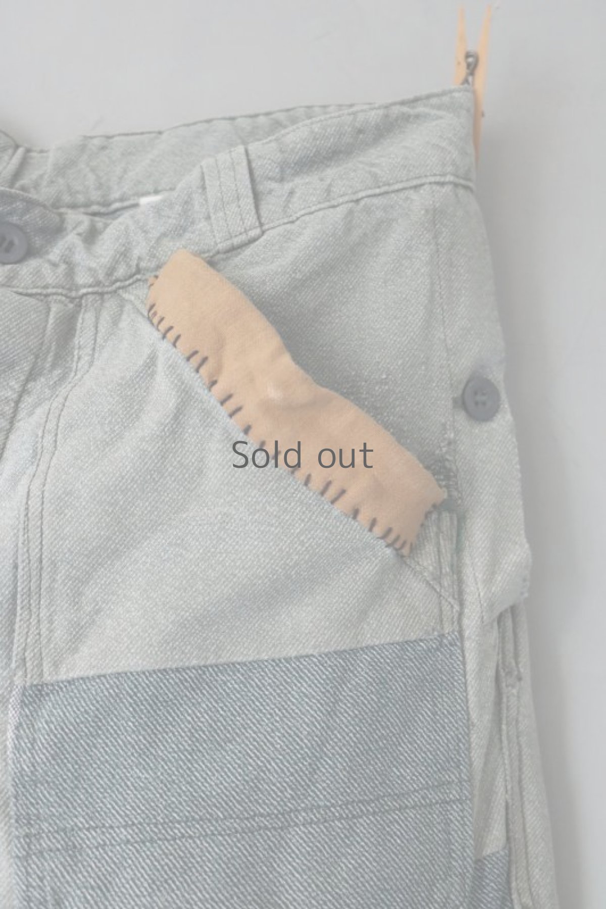 画像4: 【MITSUGU SASAKI】ビンテージ×リメイク　スイス軍のパッチワーク　ミリタリーパンツ (4)