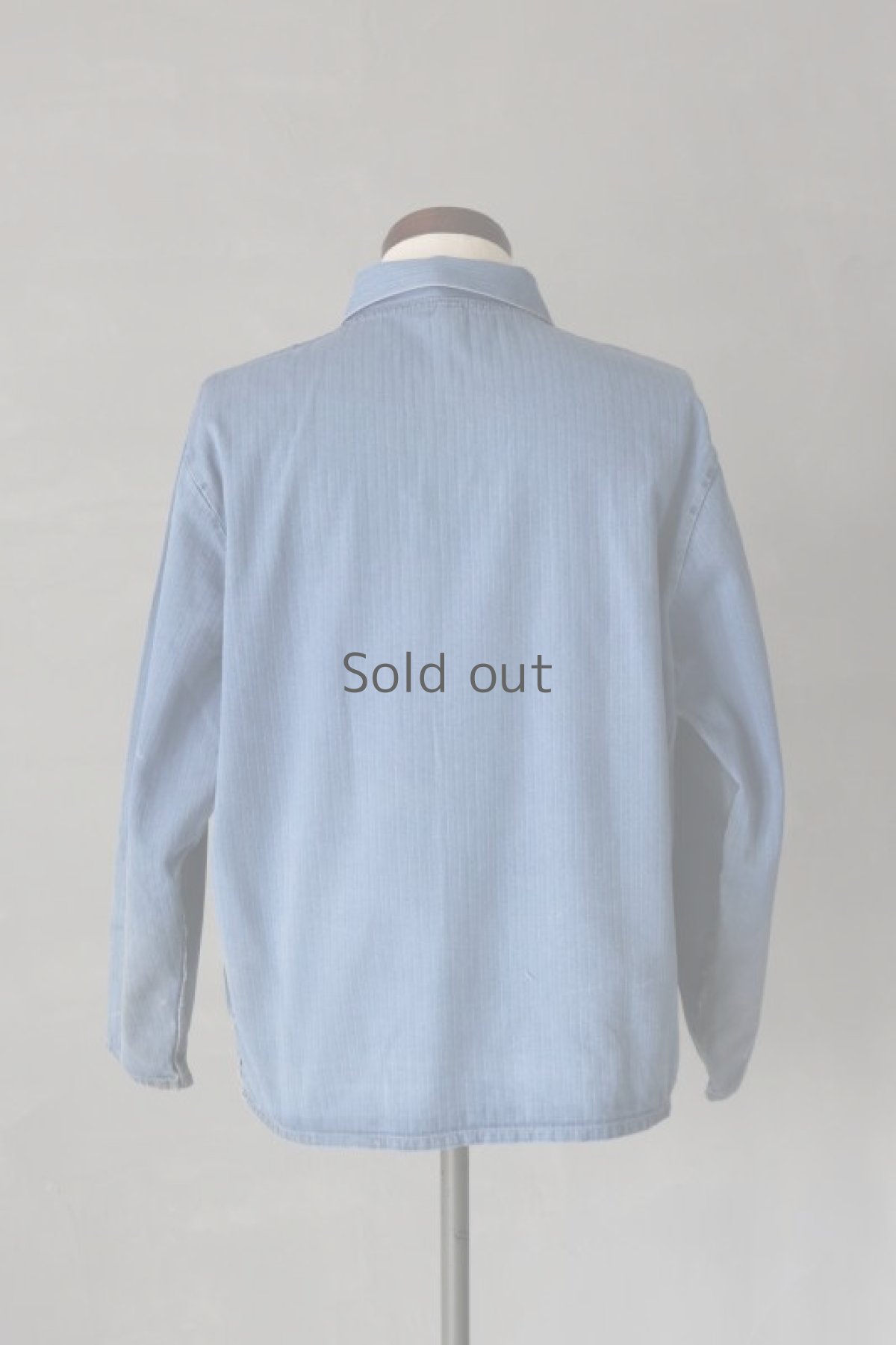 画像9: 【MITSUGU SASAKI】ビンテージリメイク　パッチワーク　HBTワークジャケット(ブルーと紺のパッチ) (9)