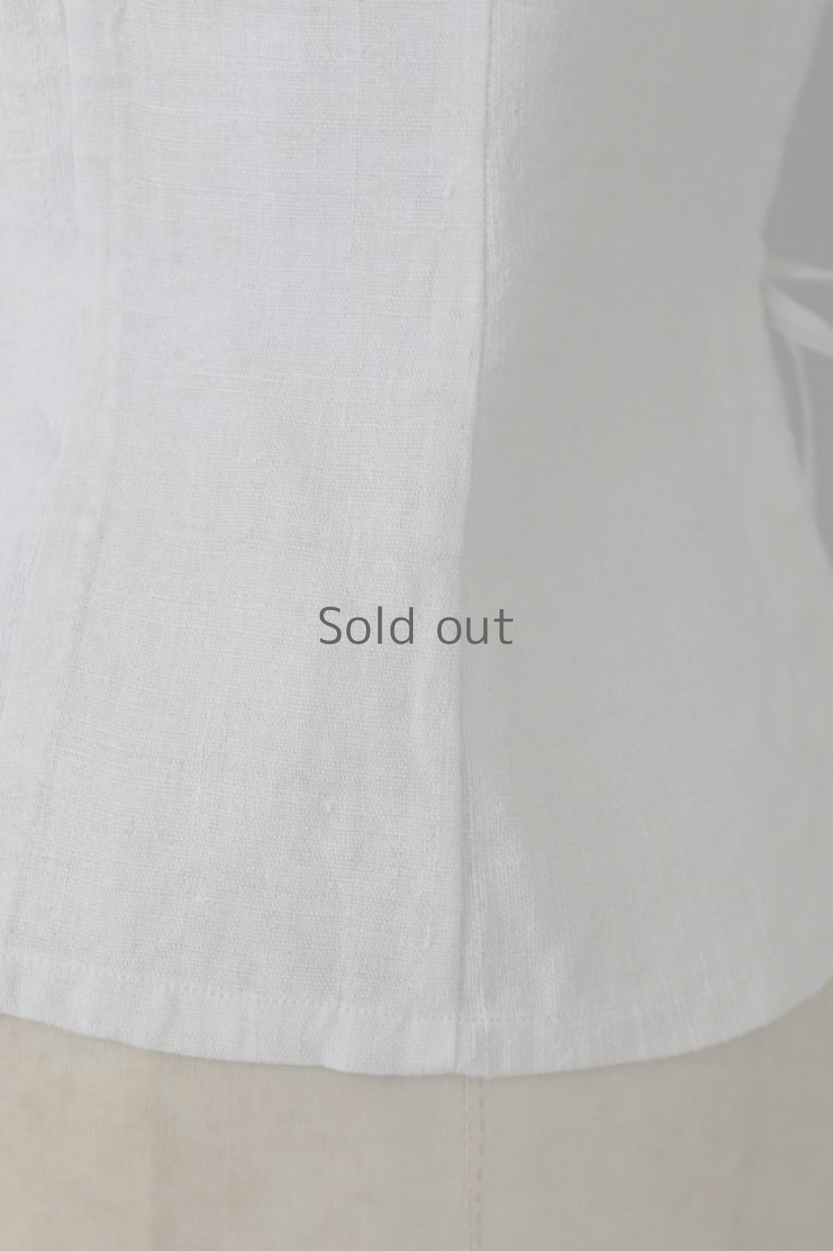画像9: 【ササキチホ】アンティークリネン　T胴衣 / 白 (9)