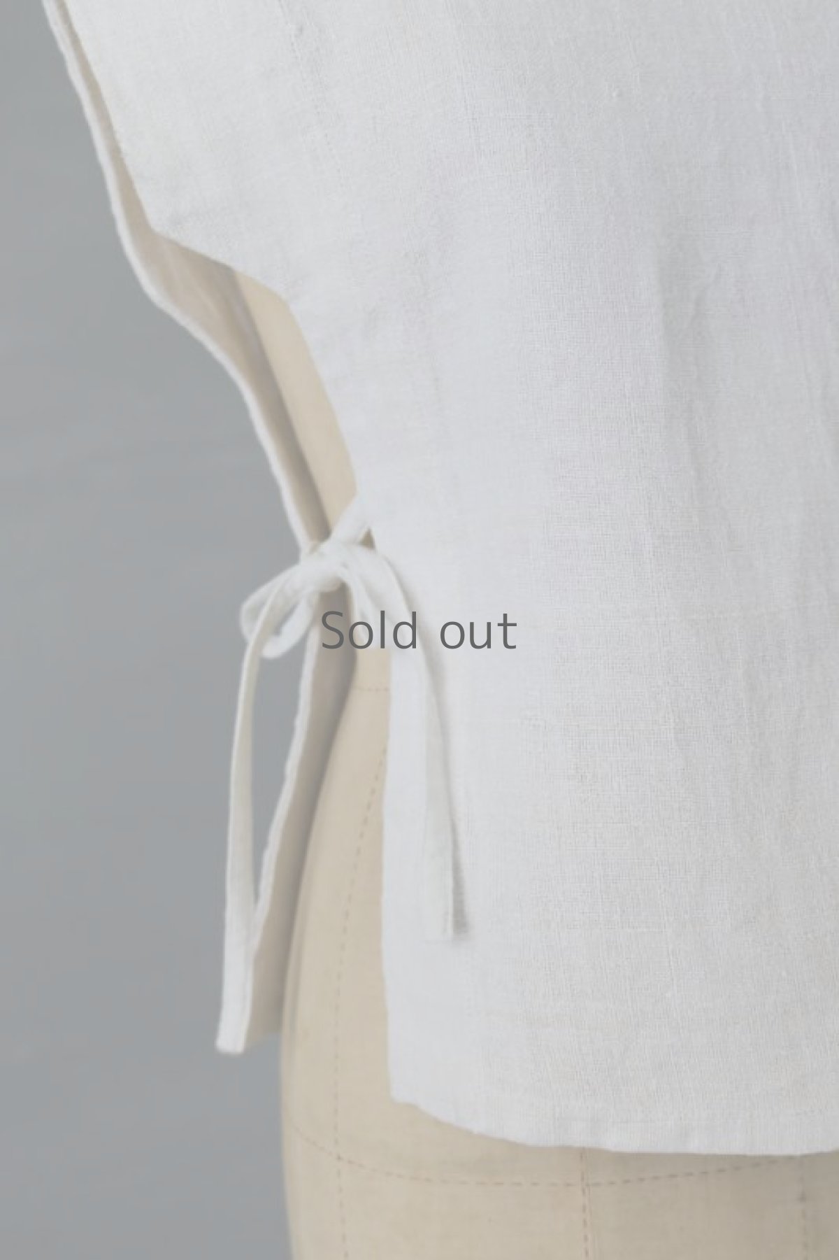 画像5: 【ササキチホ】アンティークリネン　T胴衣 / 白 (5)