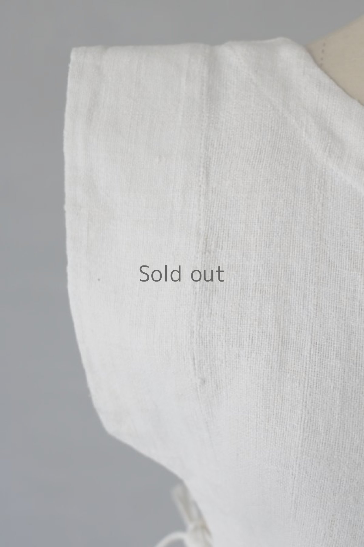 画像4: 【ササキチホ】アンティークリネン　T胴衣 / 白 (4)