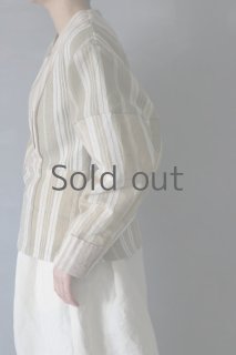 ササキチホ　アンティークリネン短羽織　ボリューム袖 ササキチホ アンティークリネン短羽織 ボリューム袖 ササキチホ