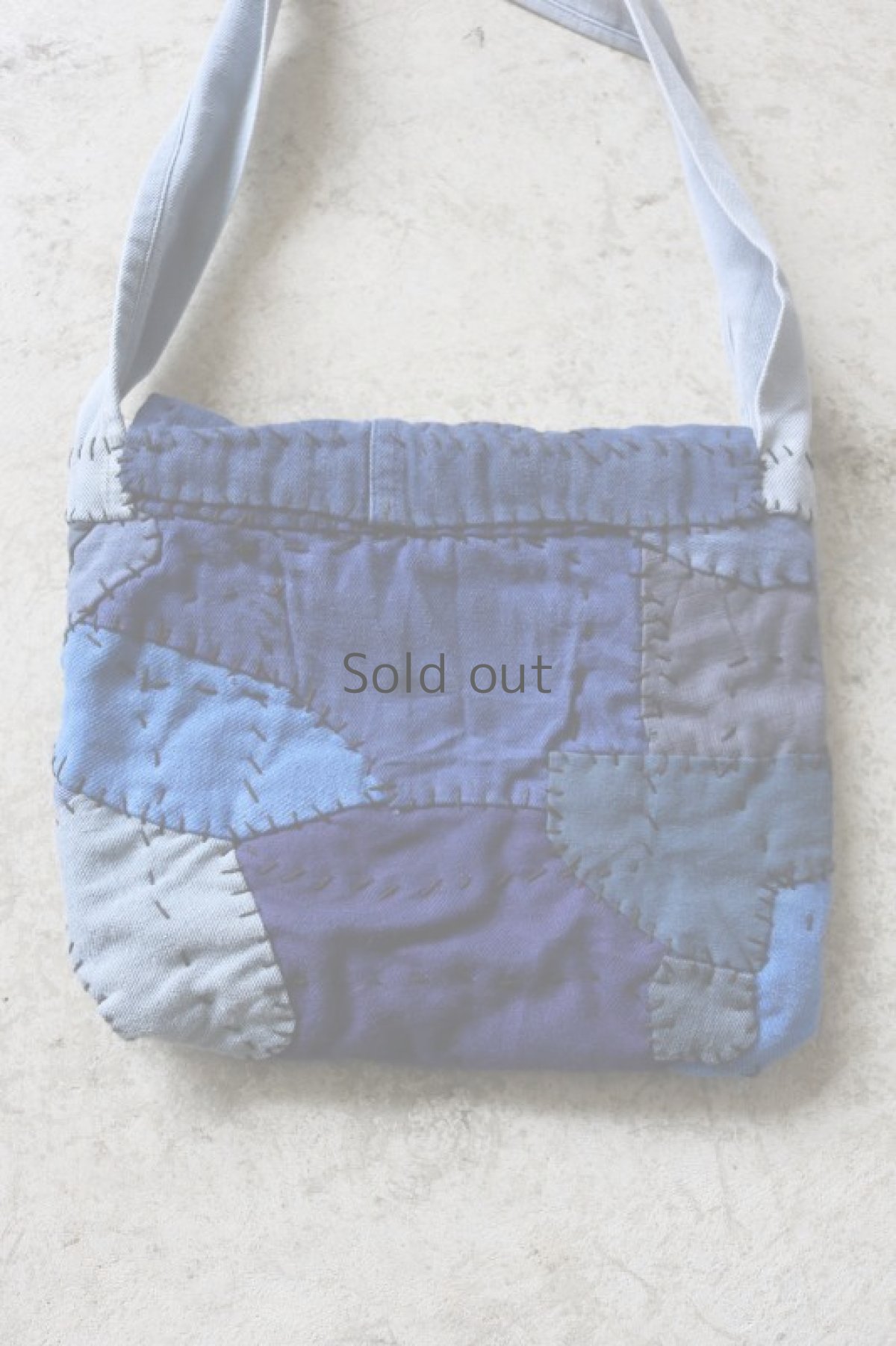 画像12: 【MITSUGU SASAKI】ビンテージリメイク　ユーロワークのパッチワークスモールポーチ（C） (12)