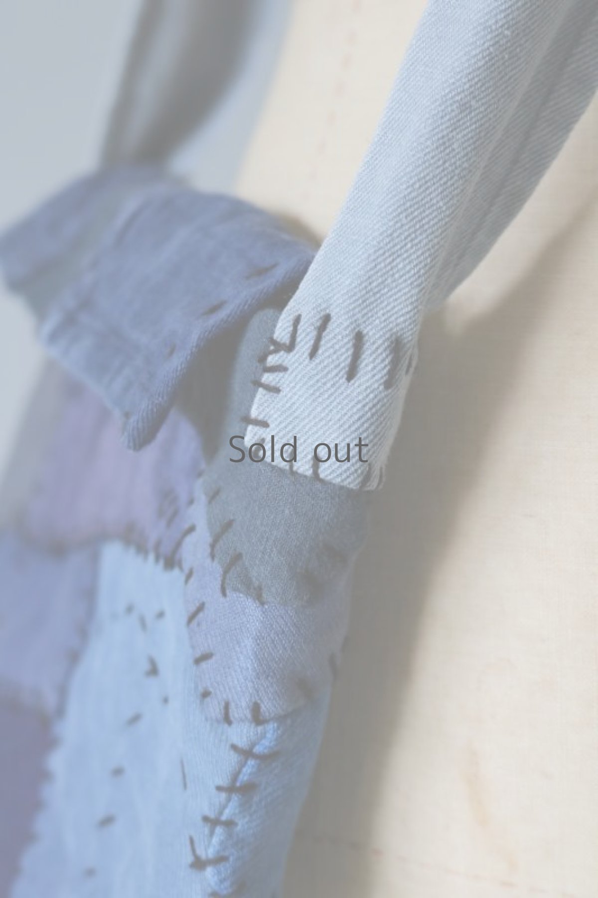 画像8: 【MITSUGU SASAKI】ビンテージリメイク　ユーロワークのパッチワークスモールポーチ（C） (8)