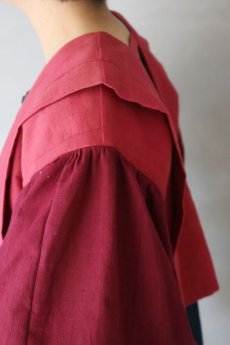 画像9: 【ササキチホ】古木綿　グラデーション　肩衣  ピエロ袖（紫ミックス） (9)