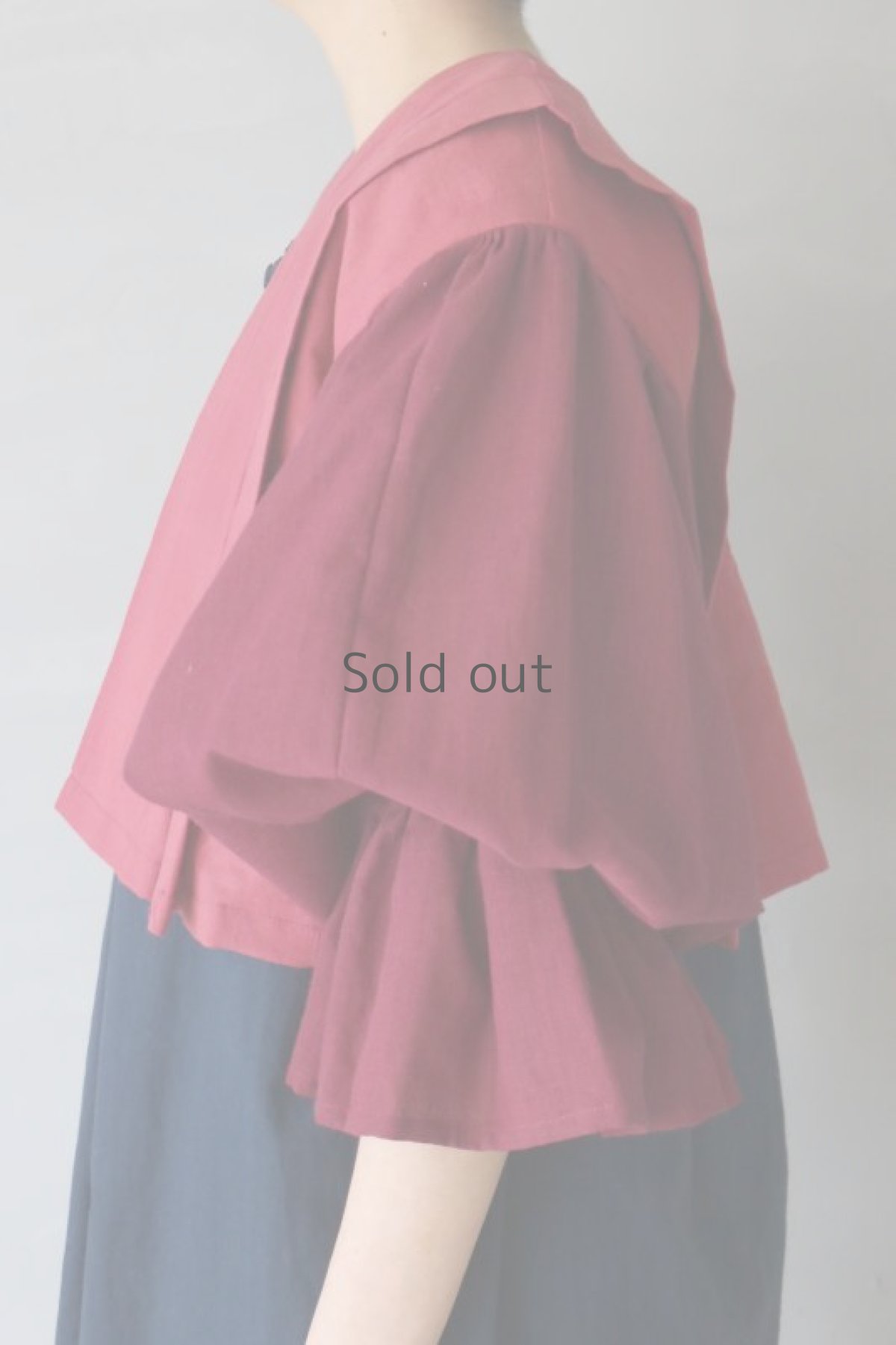 画像8: 【ササキチホ】古木綿　グラデーション　肩衣  ピエロ袖（紫ミックス） (8)