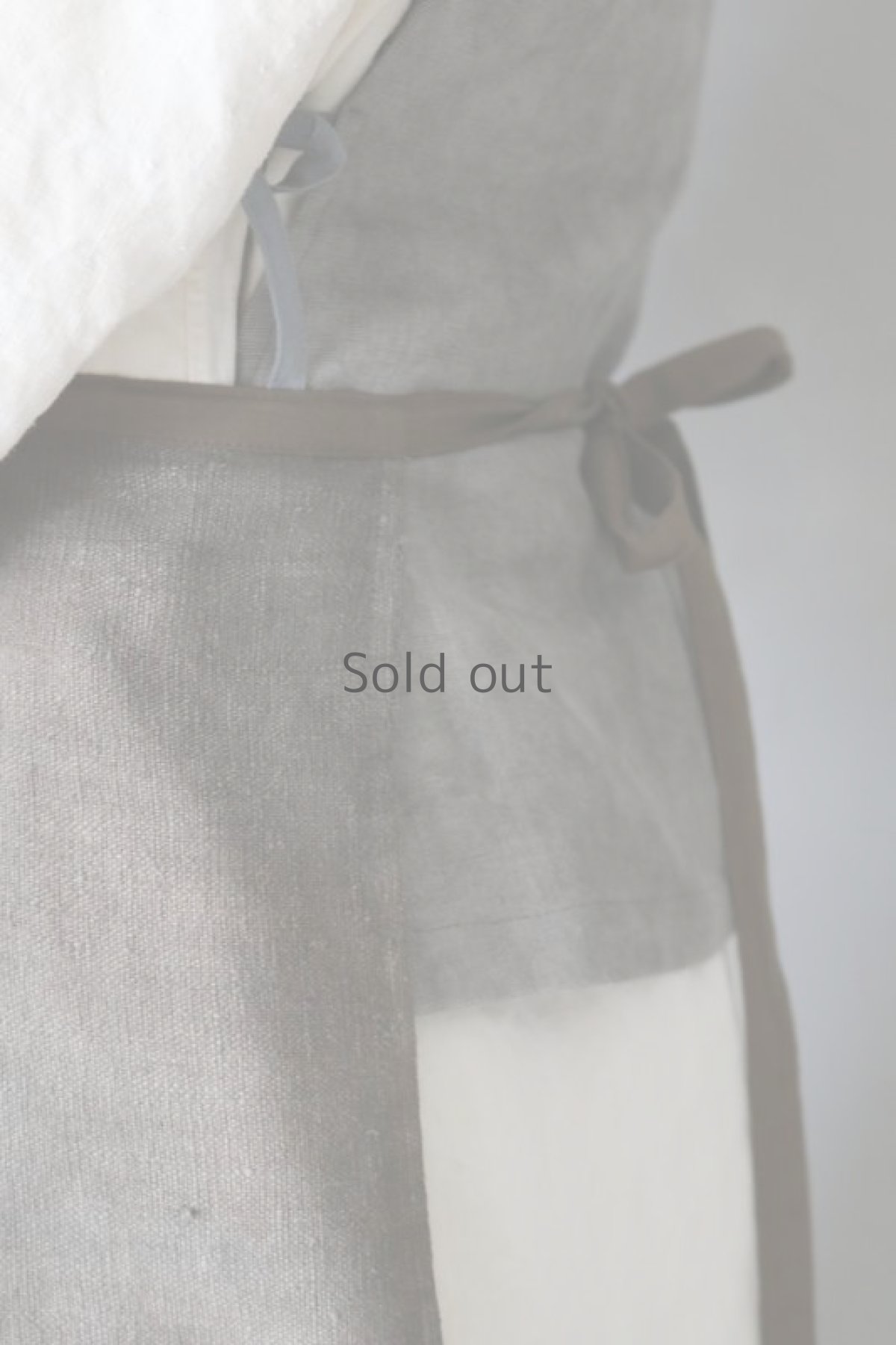 画像10: 【ササキチホ】アンティークネン　前掛け/柿渋染 (10)