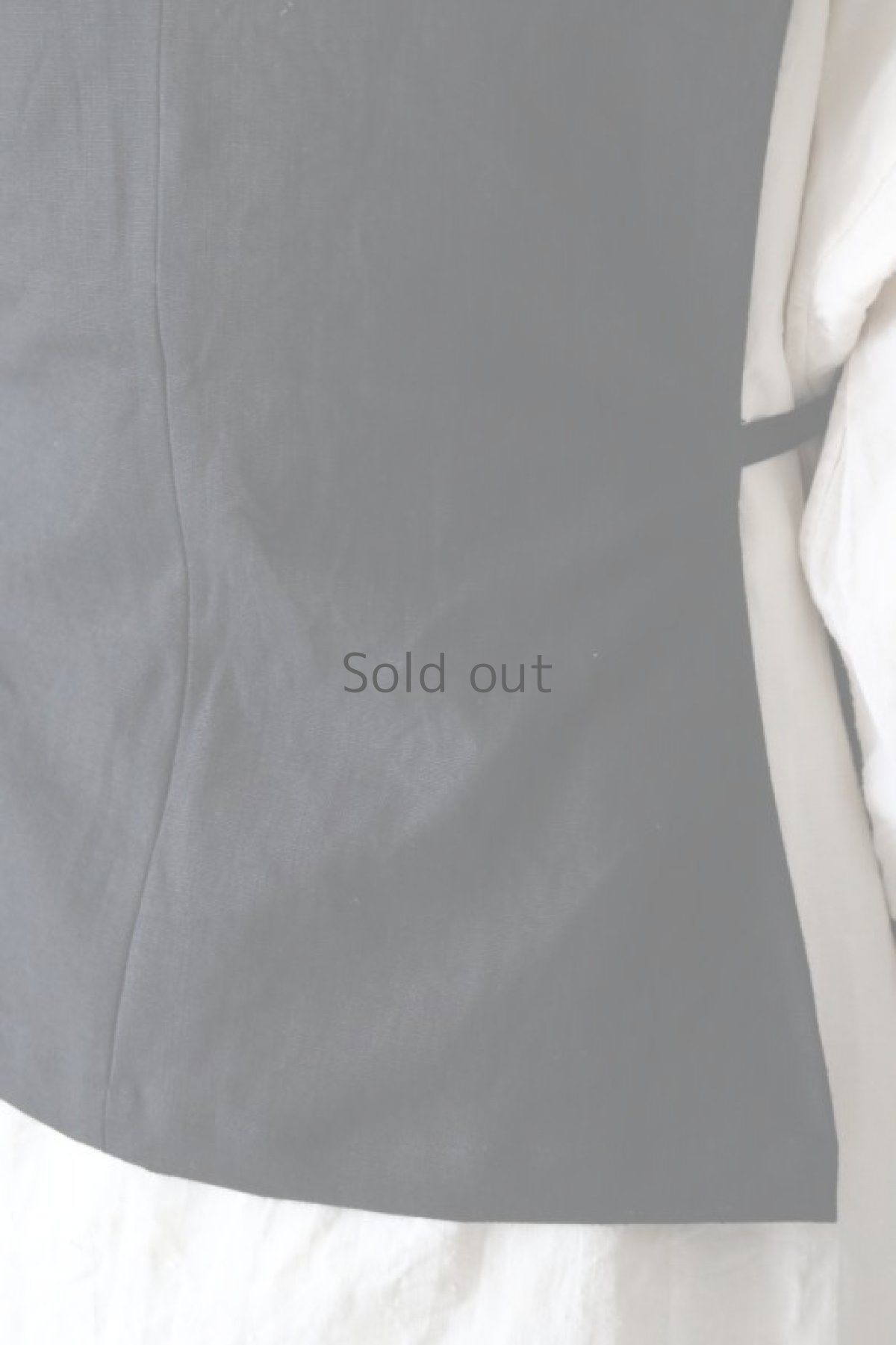 画像11: 【ササキチホ】ヴィンテージリネン　Y胴衣 / 黒 (11)