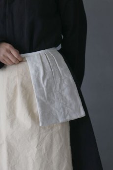 画像1: 【ササキチホ】アンティークリネン　腰袋　type:C /生成り (1)
