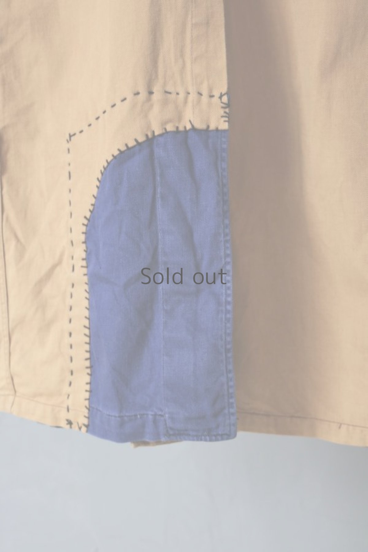 画像13: 【MITSUGU SASAKI】ビンテージリメイク　パッチワーク　ロングワークコート(GREIFF) (13)