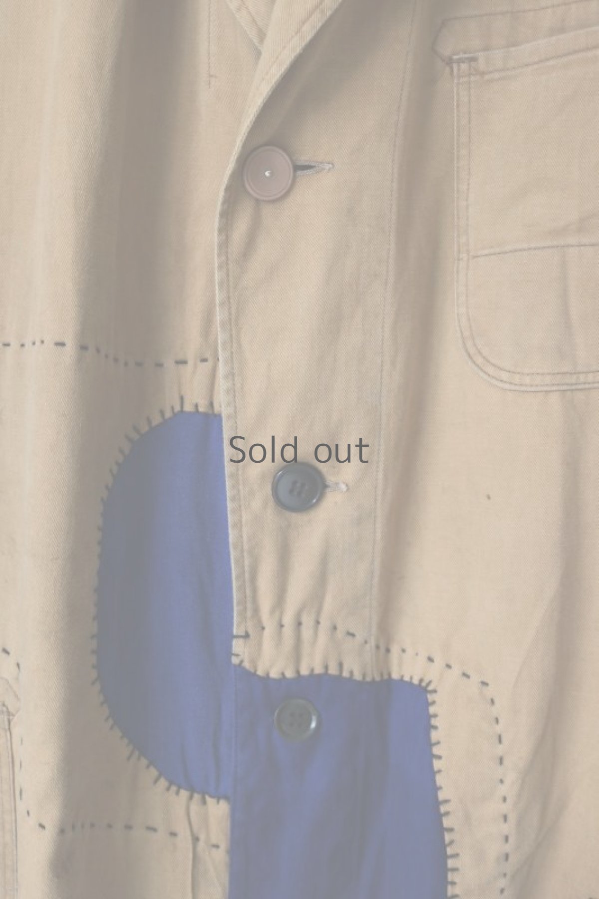 画像6: 【MITSUGU SASAKI】ビンテージリメイク　パッチワーク　ロングワークコート(GREIFF) (6)