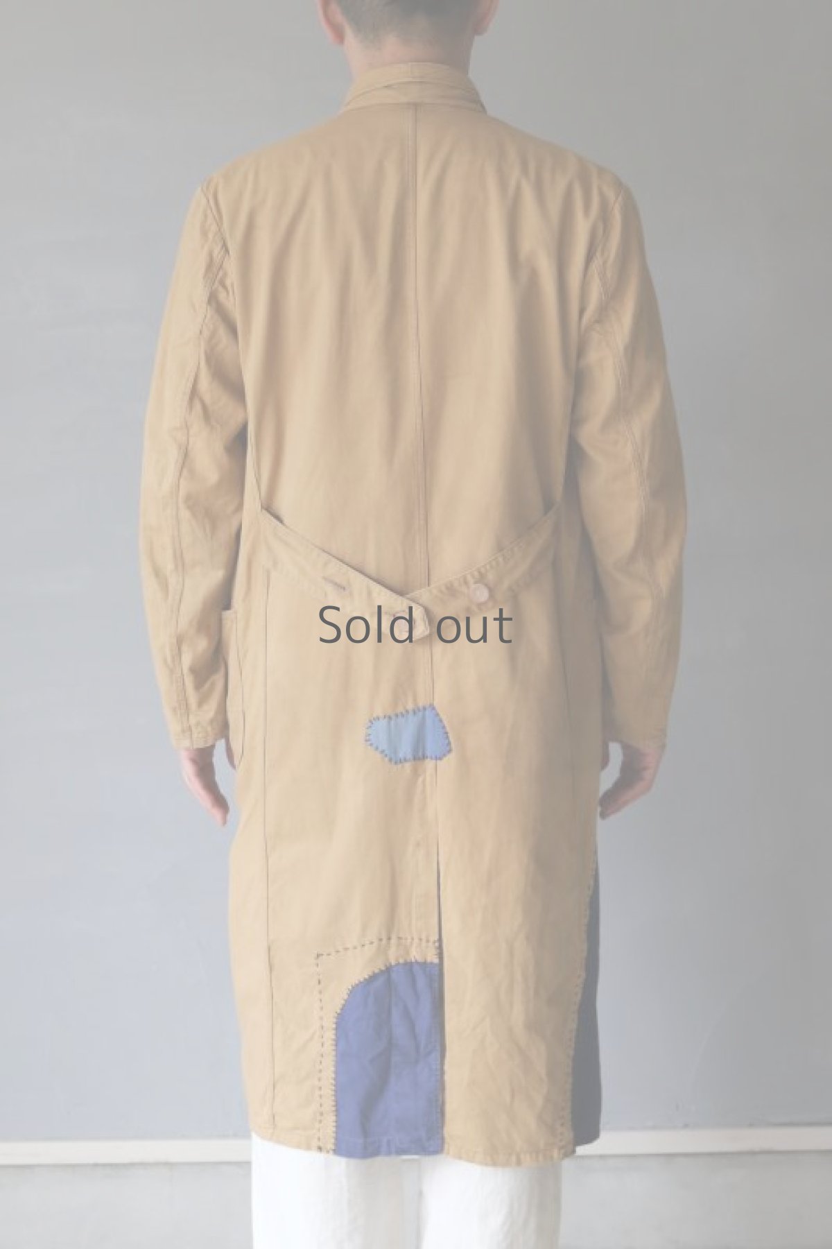 画像18: 【MITSUGU SASAKI】ビンテージリメイク　パッチワーク　ロングワークコート(GREIFF) (18)