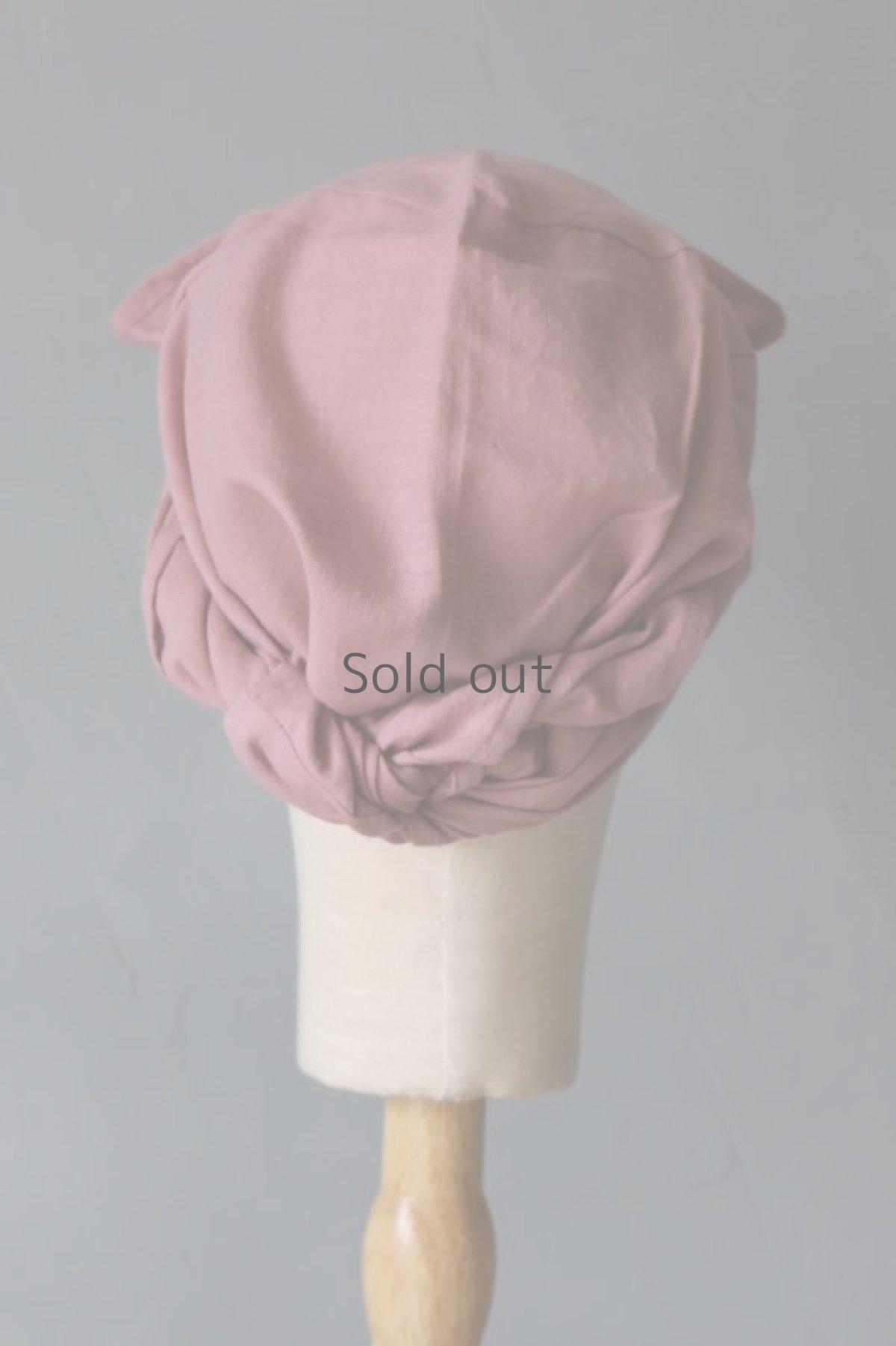 画像5: 【ササキチホ】古布　頭巾　「巻く帽子」（ピンク） (5)