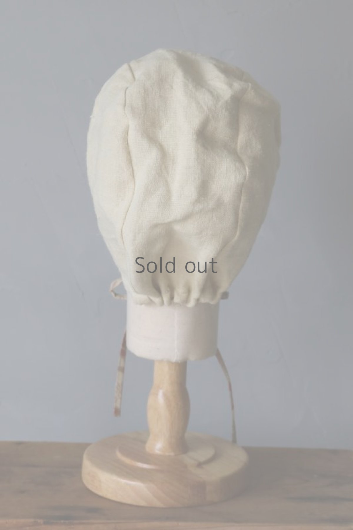 画像9: 【ササキチホ】アンティークコットン　リバーシブル　ボネA（オリエンタル柄/アンティークリネン） (9)