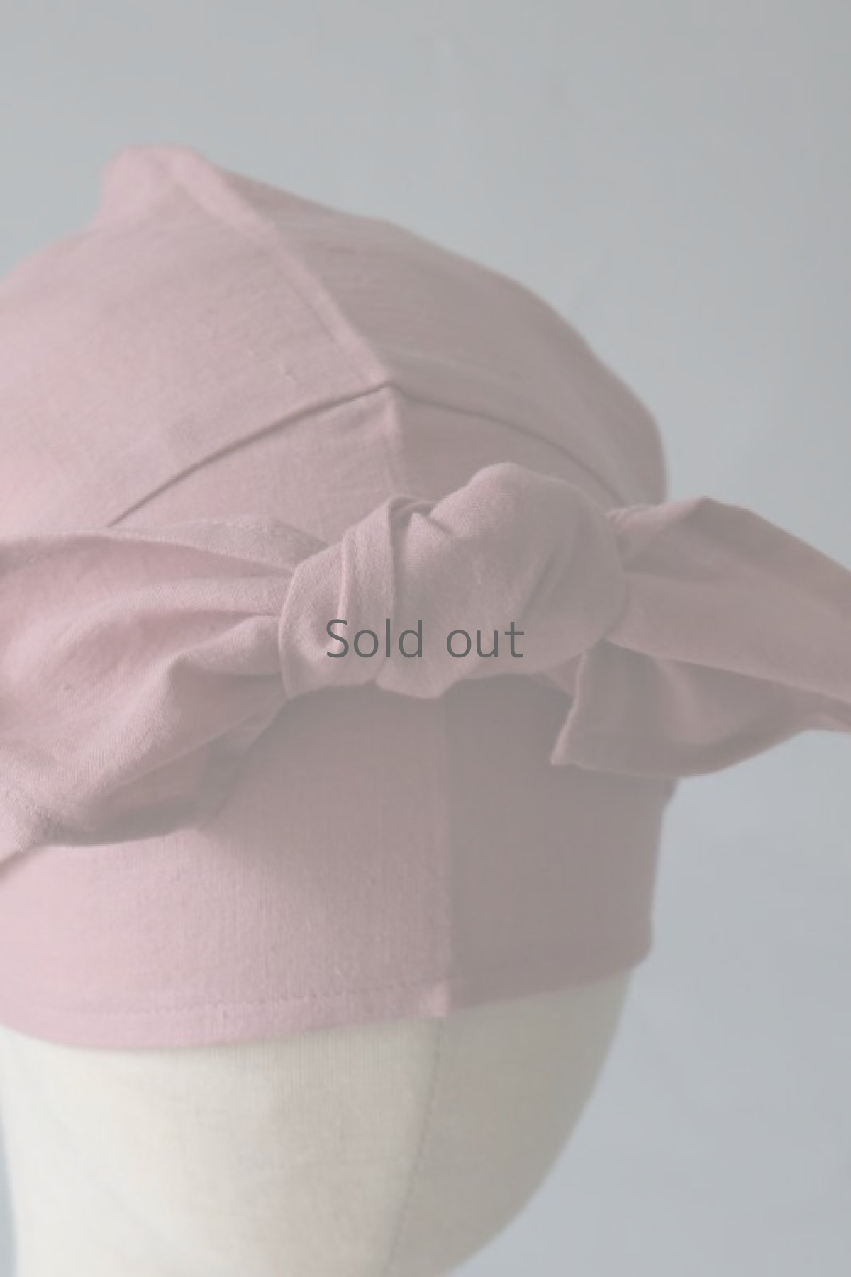 画像2: 【ササキチホ】古布　頭巾　「巻く帽子」（ピンク） (2)