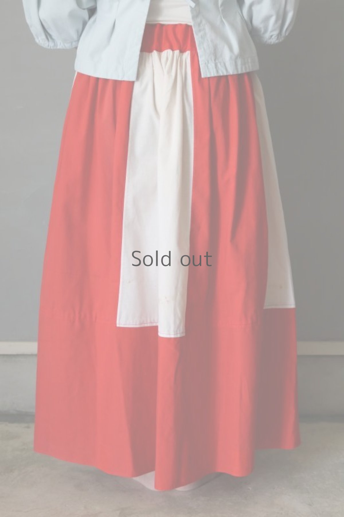 画像10: 【ササキチホ】ギャザースカート　(紅白幕) (10)