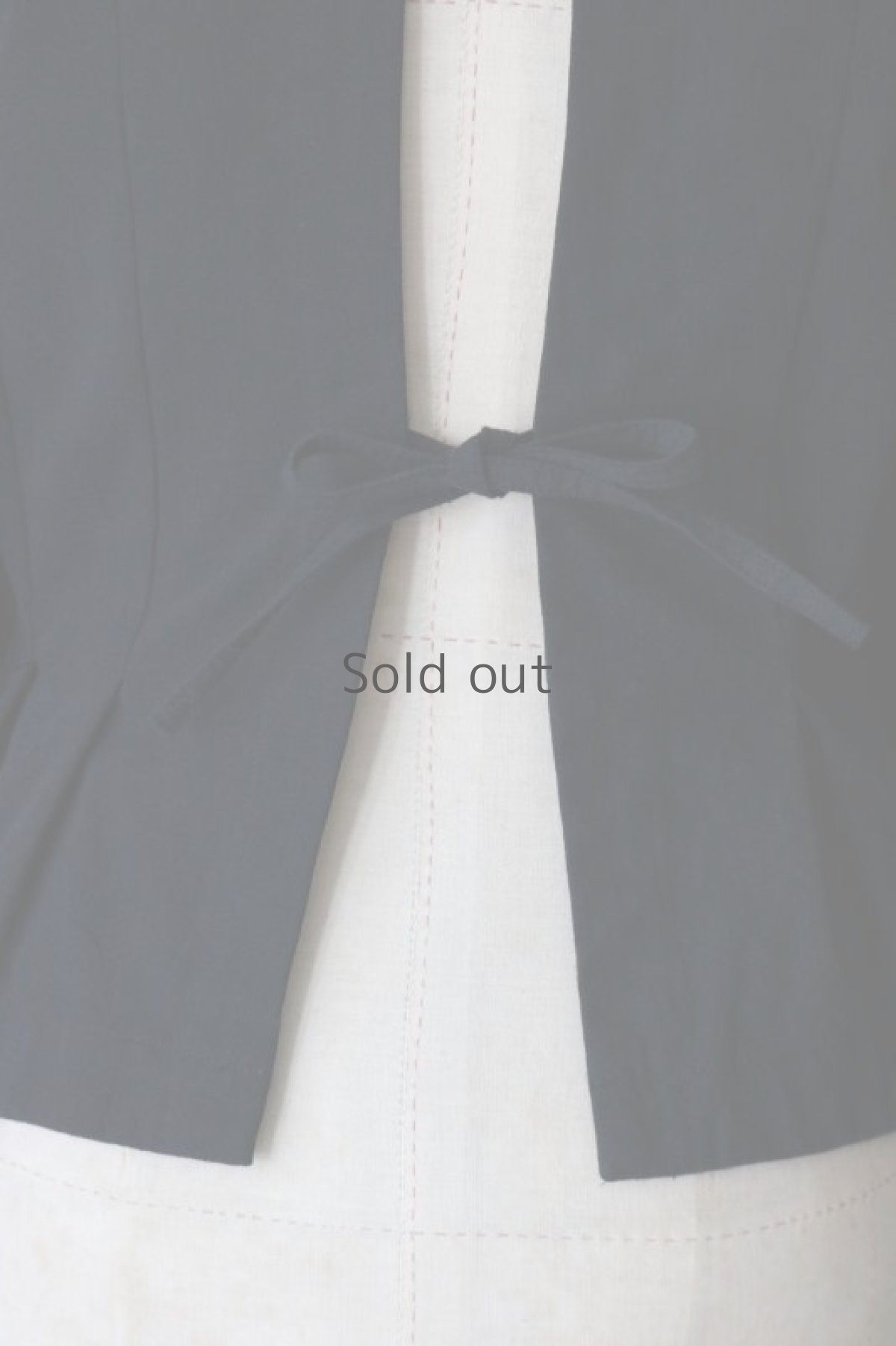 画像6: 【ササキチホ】オープンバックブラウス　五分袖　ヴィンテージリネン（後染め黒） (6)