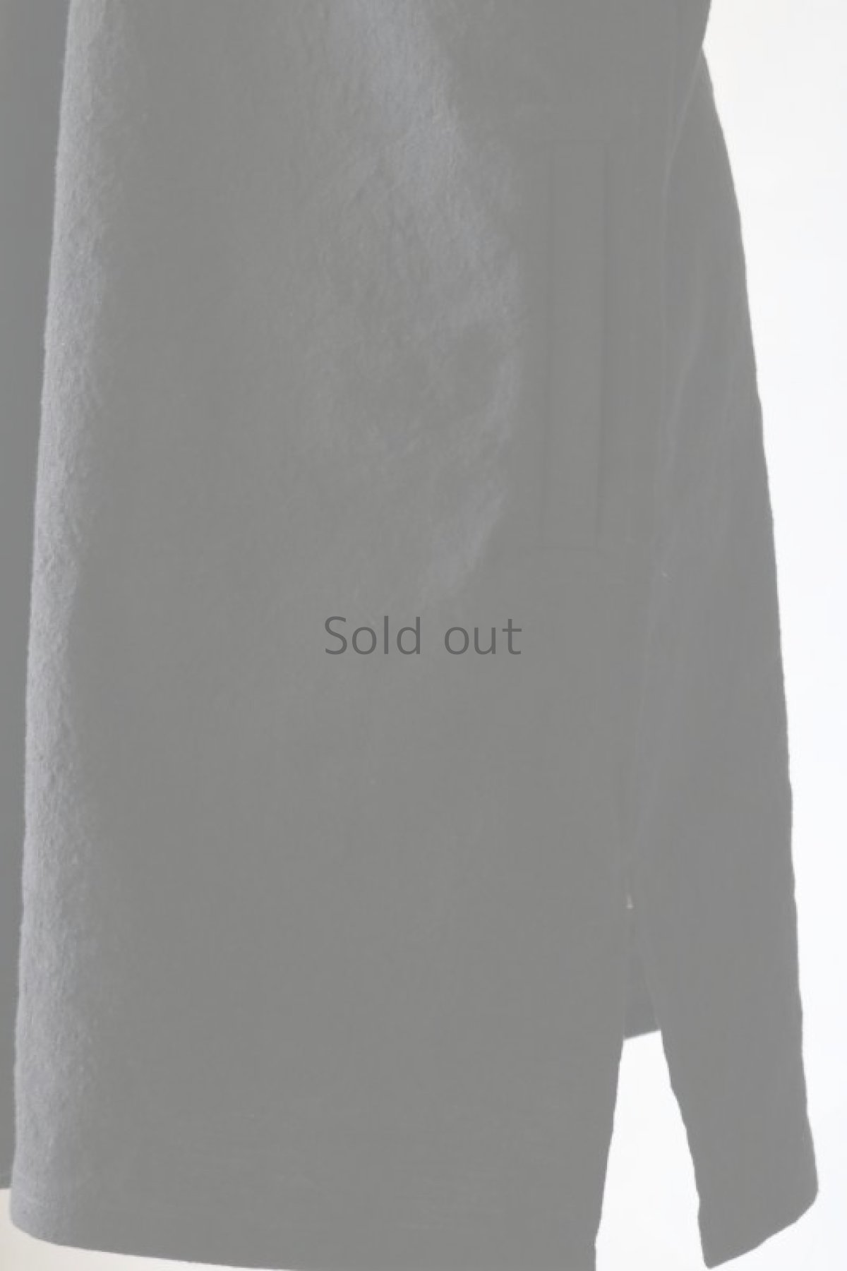 画像6: 【ササキチホ】ヴィンテージリネン×染　カレンシャツ ロング丈（黒） (6)