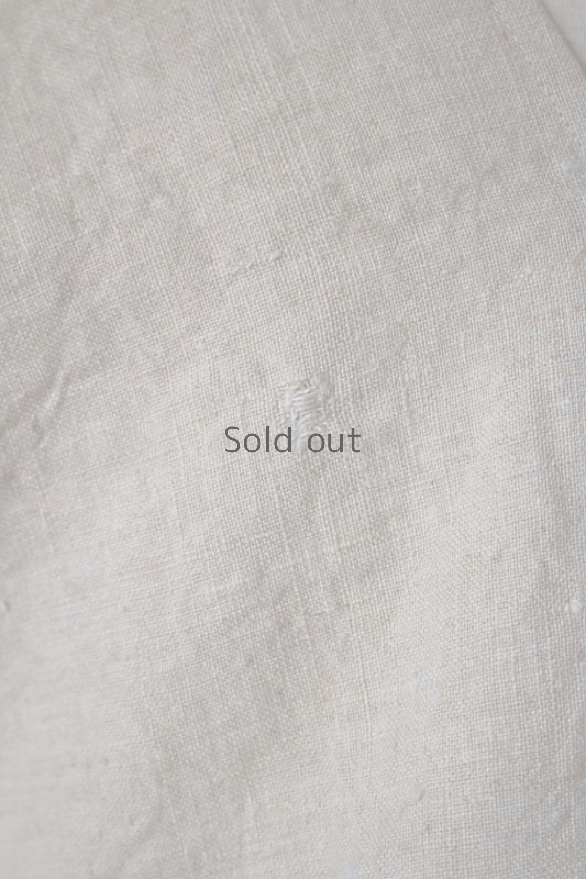 画像6: 【ササキチホ】アンティークリネン　カレンシャツ ロング丈（生成り） (6)