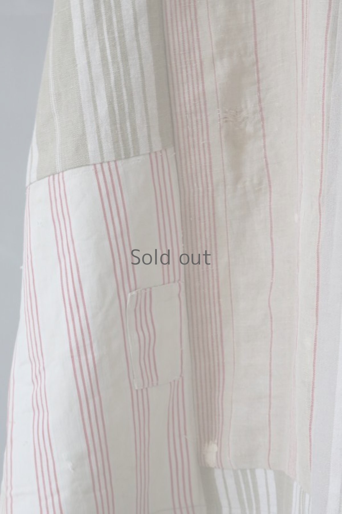 画像17: 【ササキチホ】ティッキングファブリック　コクーン袖　5/S　Vネックワンピース (17)