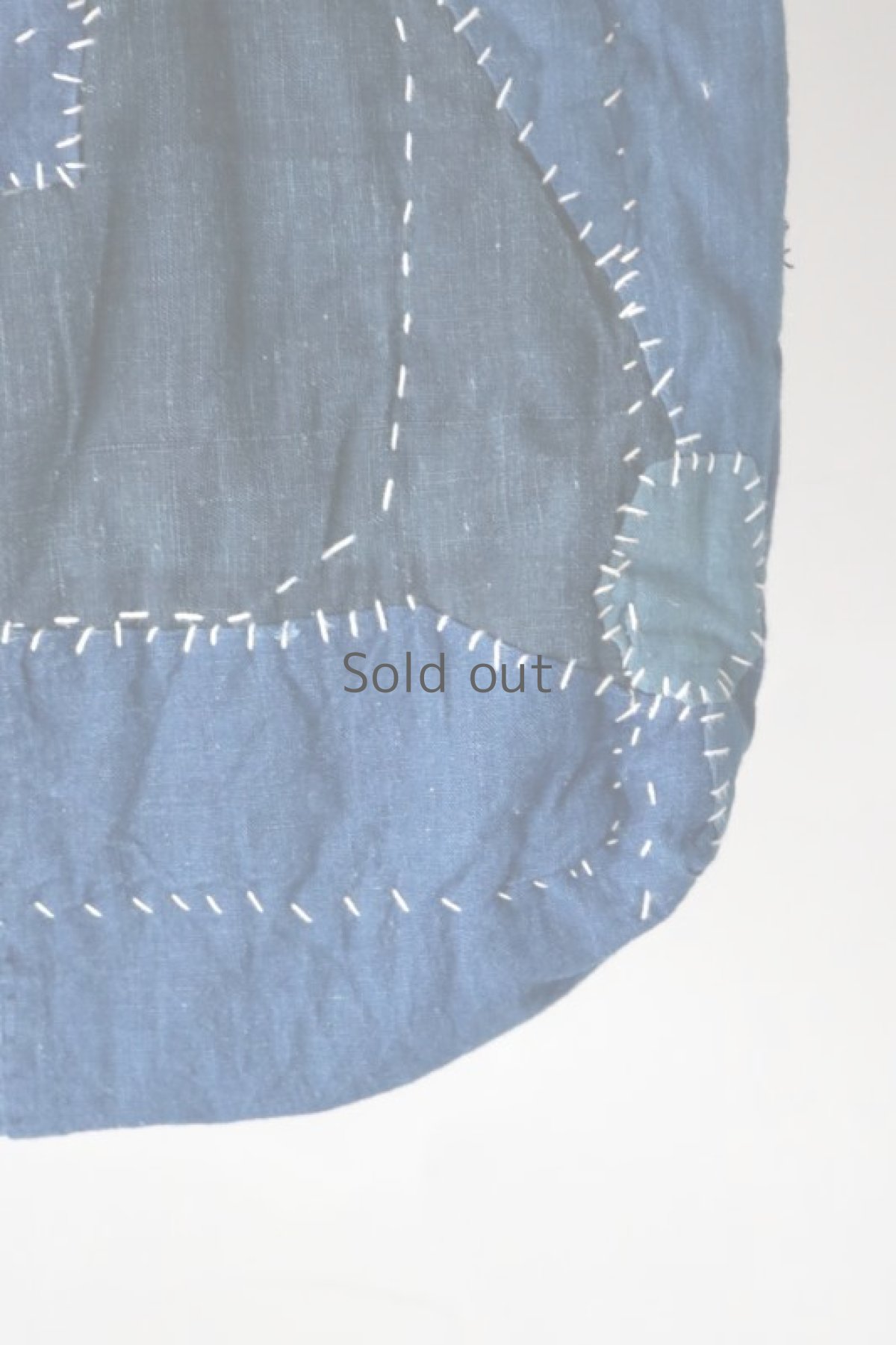 画像5: 【MITSUGU SASAKI】藍染古布リメイク　パッチワーク　トートバッグ（藍染/青） (5)