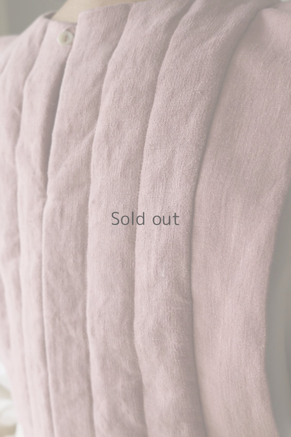 画像6: 【ササキチホ】アンティークリネン×染　四角衣(ピンク) (6)