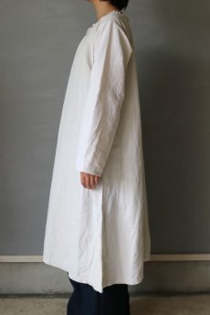 画像8: 【古着リメイク】アンティークリネン　七分袖　ナイトドレス（白） (8)