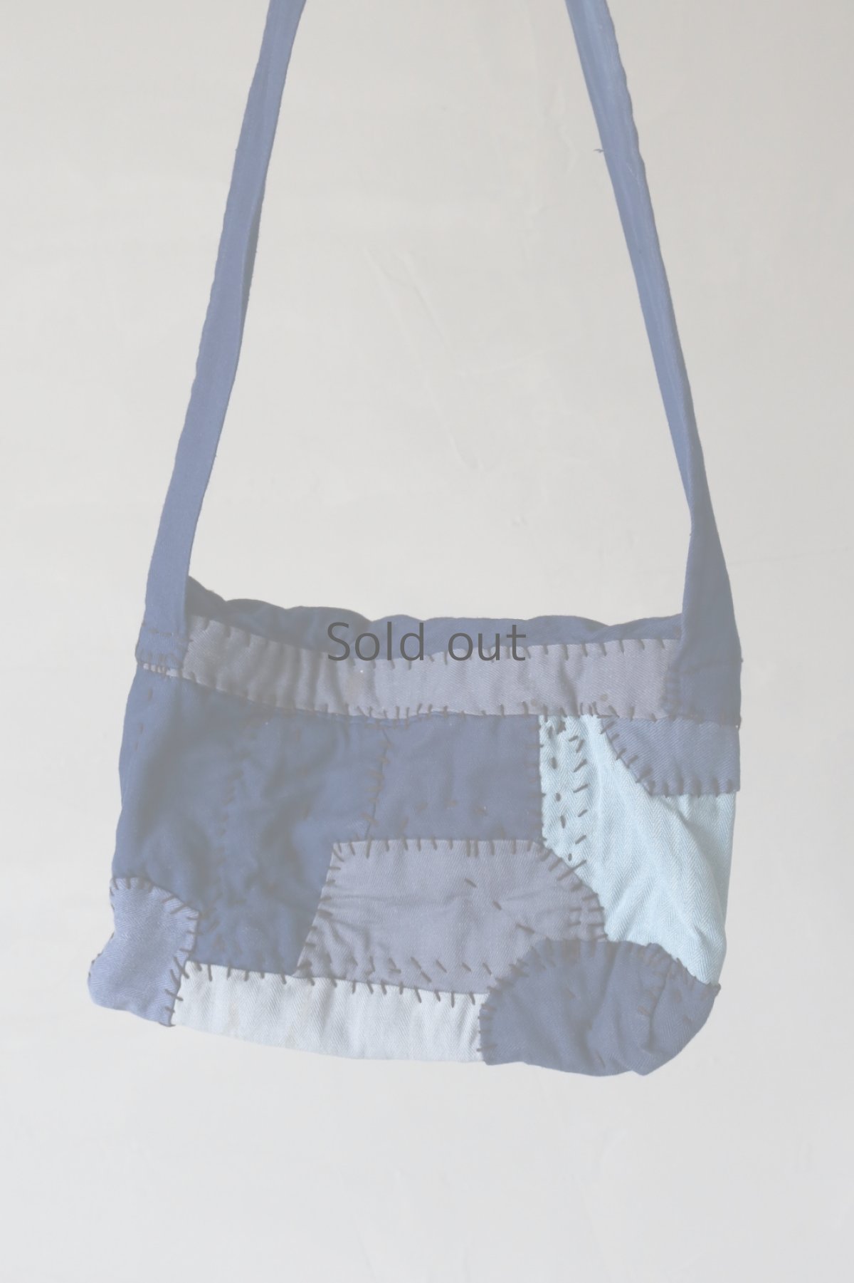 画像6: 【MITSUGU SASAKI】ビンテージリメイク　ユーロワークのパッチワークスモールポーチ (6)