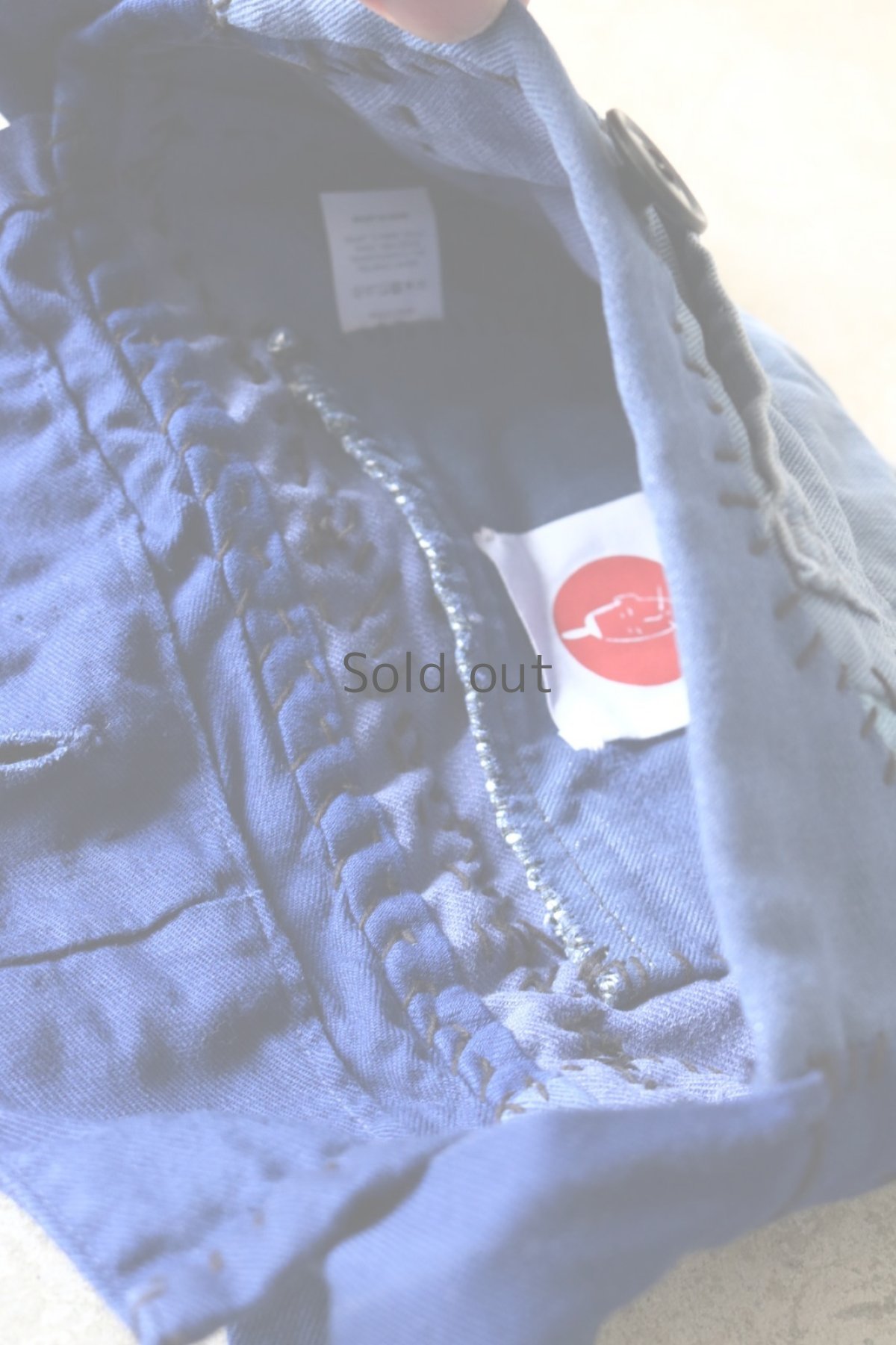 画像10: 【MITSUGU SASAKI】ビンテージリメイク　ユーロワークのパッチワークスモールポーチ (10)