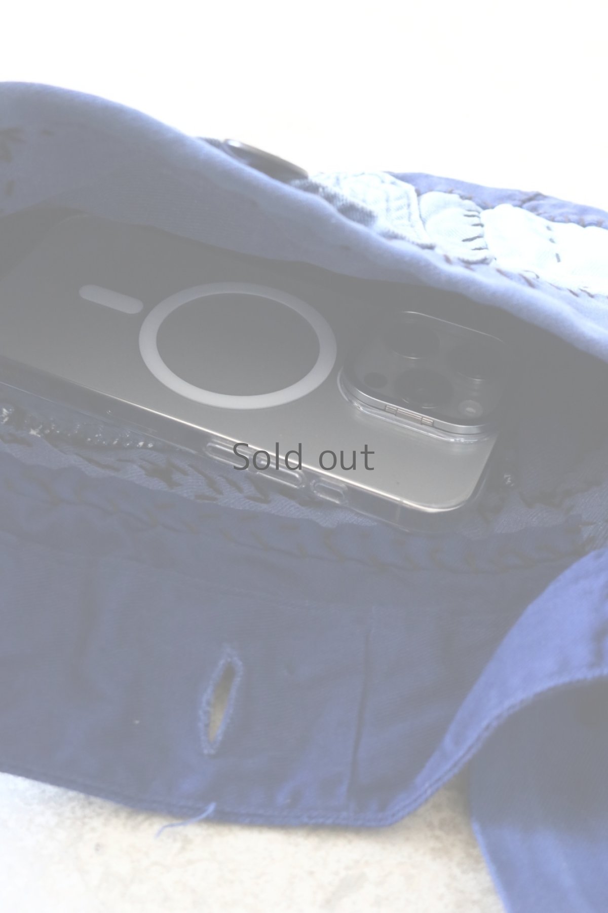 画像11: 【MITSUGU SASAKI】ビンテージリメイク　ユーロワークのパッチワークスモールポーチ (11)