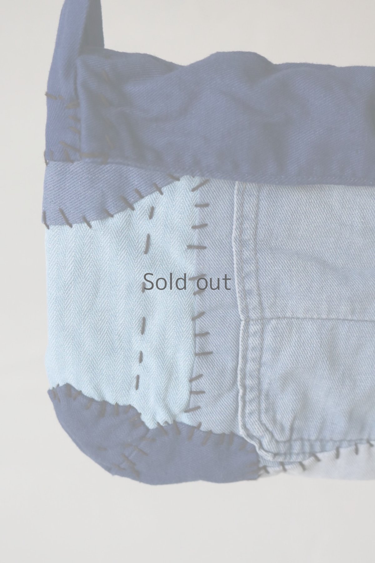 画像5: 【MITSUGU SASAKI】ビンテージリメイク　ユーロワークのパッチワークスモールポーチ (5)