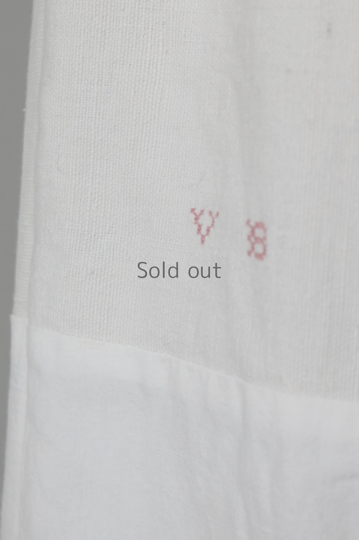 画像16: 【ササキチホ】アンティークリネン　ツギハギワイドパンツ（白） (16)