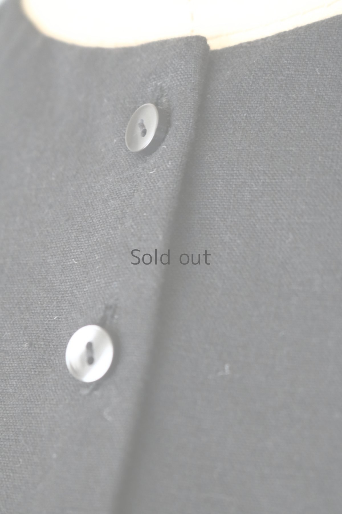 画像5: 【ササキチホ】ヴィンテージリネン　ショートケープ（黒） (5)