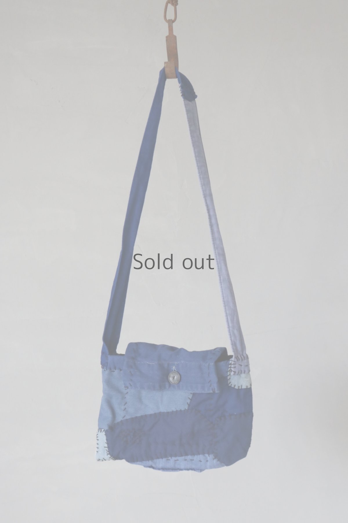 画像2: 【MITSUGU SASAKI】ビンテージリメイク　ユーロワークのパッチワークスモールポーチ (2)