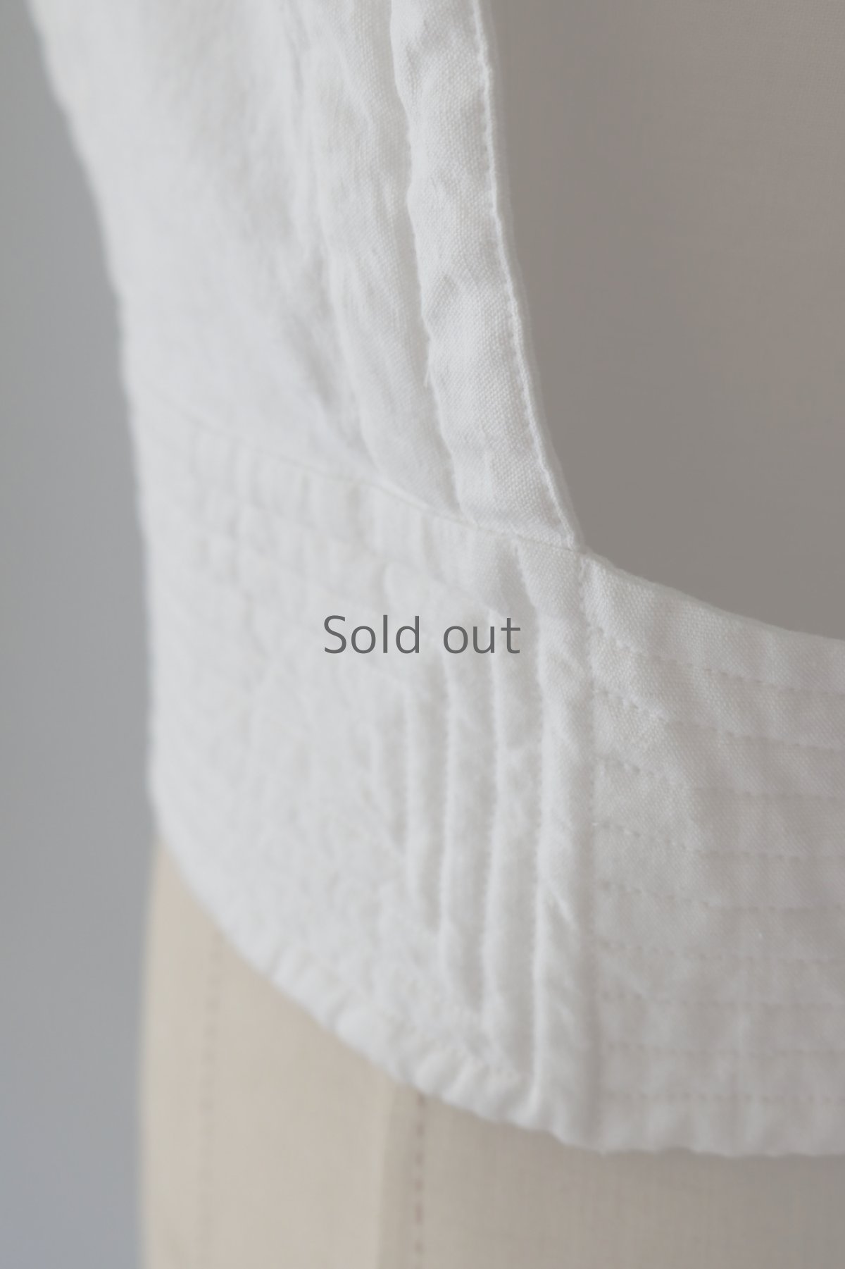 画像7: 【ササキチホ】ヴィンテージリネン　胴衣（白） (7)