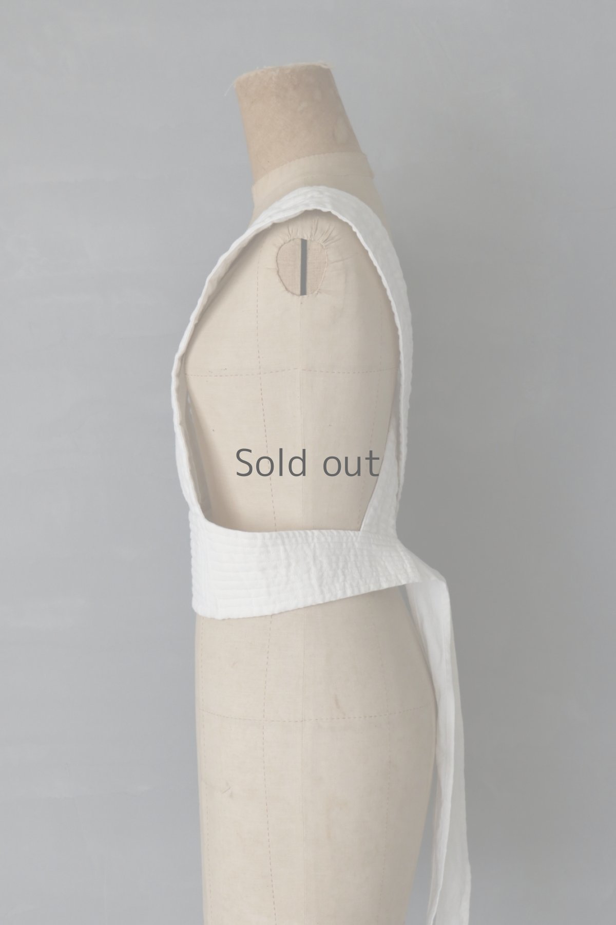 画像5: 【ササキチホ】ヴィンテージリネン　胴衣（白） (5)