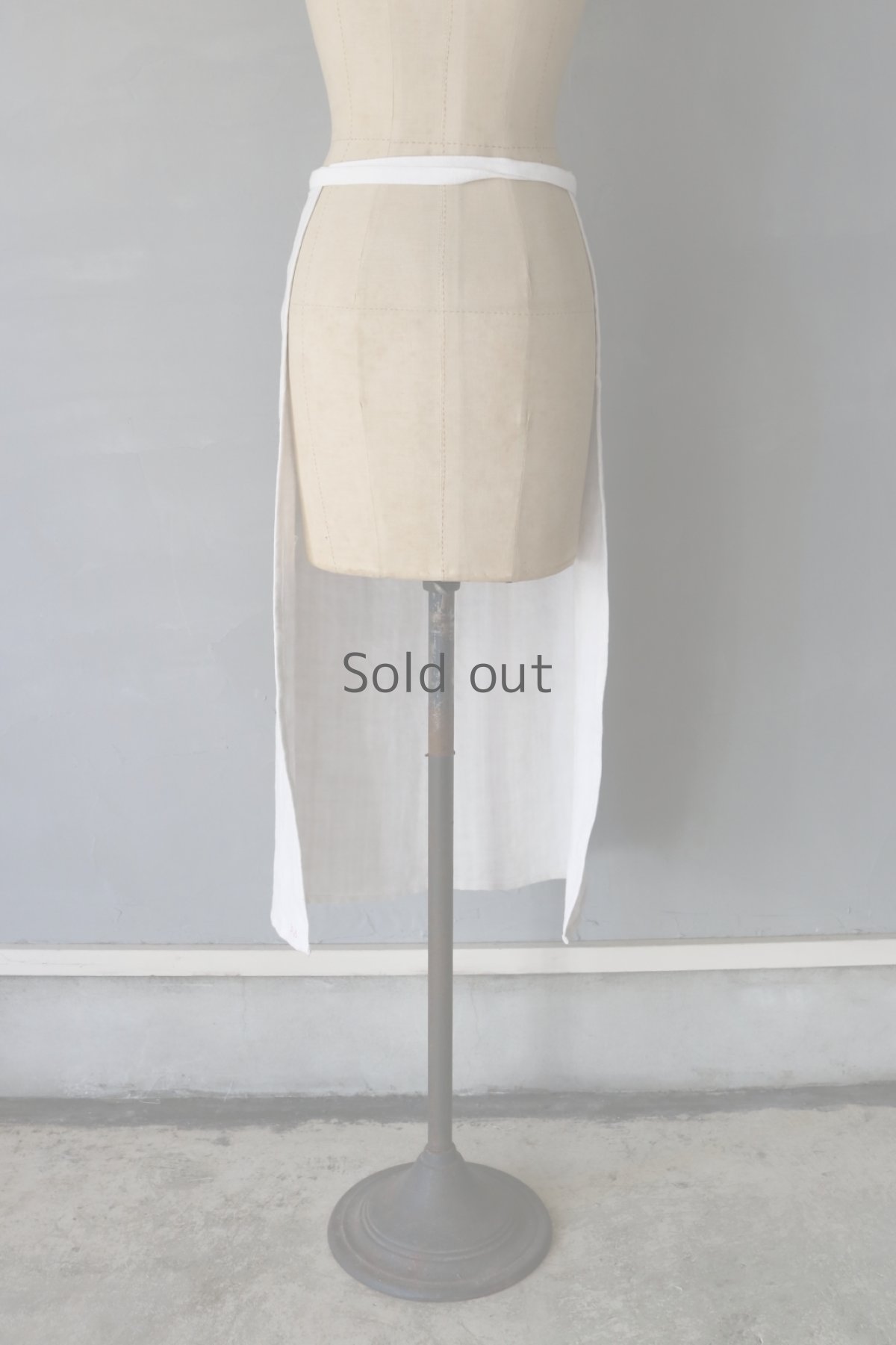 画像6: 【ササキチホ】アンティークリネン　前掛け (6)