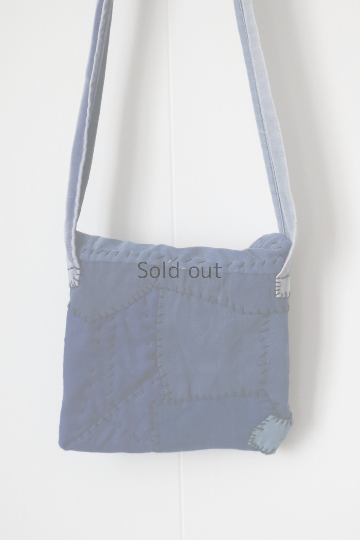 画像6: 【MITSUGU SASAKI】ビンテージリメイク　ユーロワークのパッチワークスモールポーチ (6)