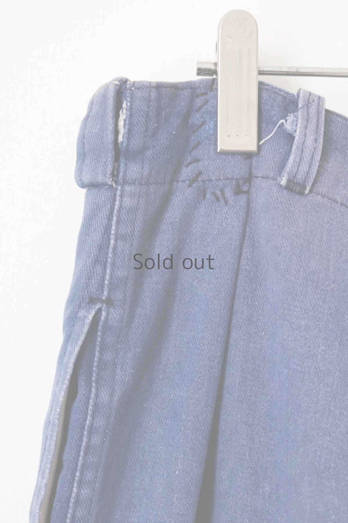 画像8: 【MITSUGU SASAKI】ビンテージ×リメイク パッチワーク ワークパンツ（小さめ） (8)