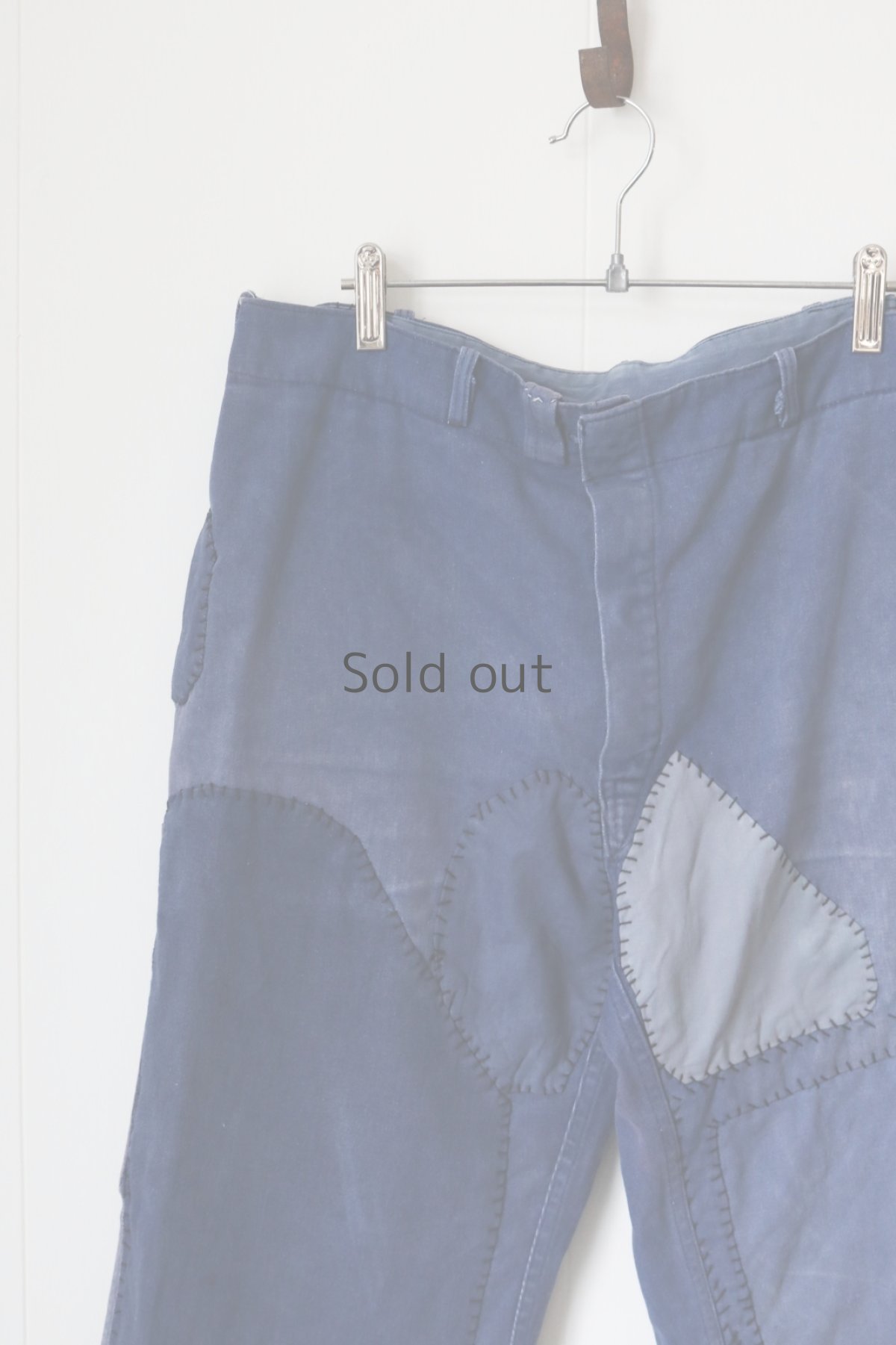 画像2: 【MITSUGU SASAKI】ビンテージ×リメイク パッチワーク ワークパンツ（小さめ） (2)